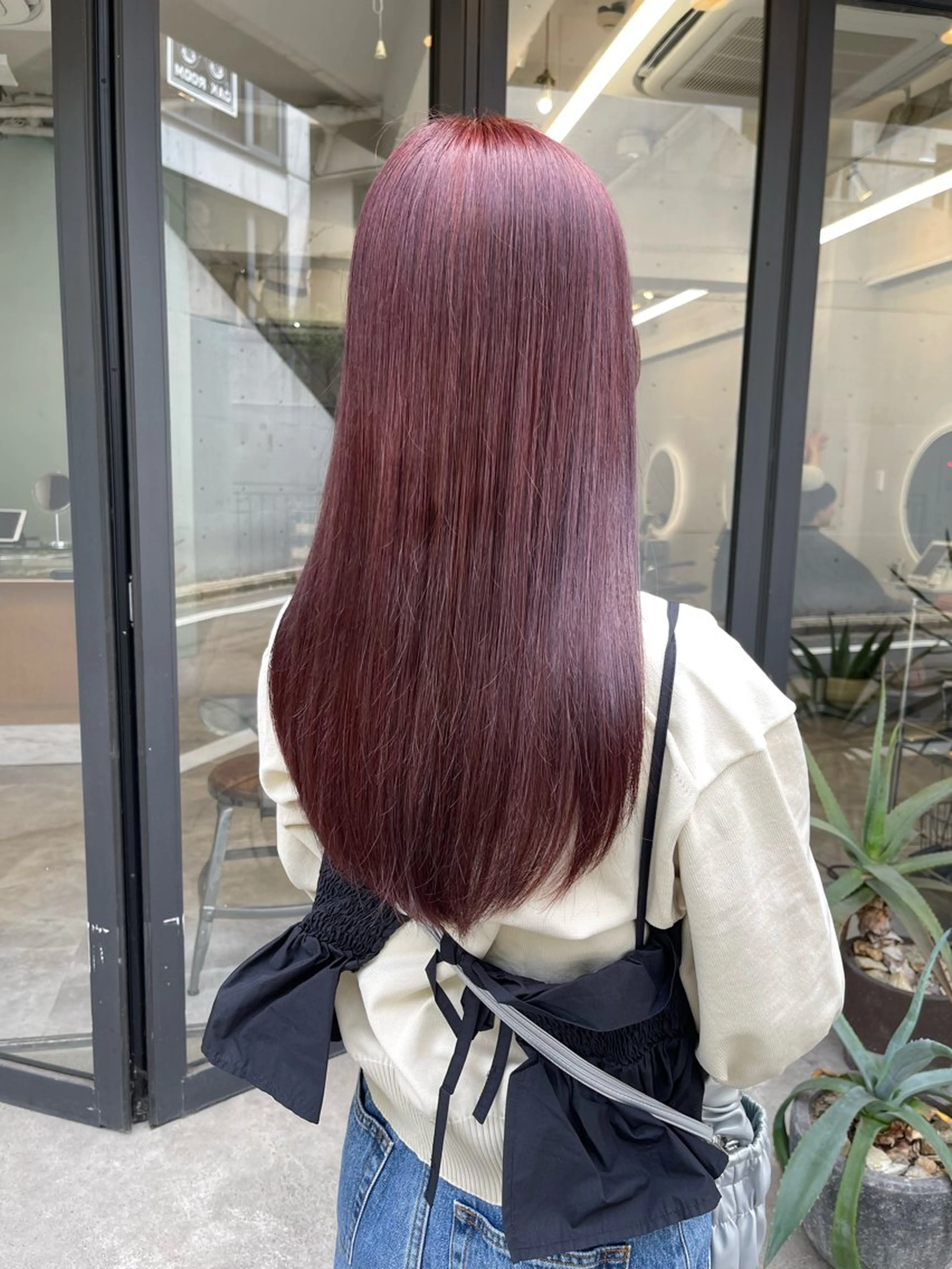 セミロング カラー ブリーチ ブラウンカラー 透明感カラー ダブルカラー ブリーチなしカラー ヘアカラー トリートメント 渋谷ケアブリーチ Suuのヘアスタイル