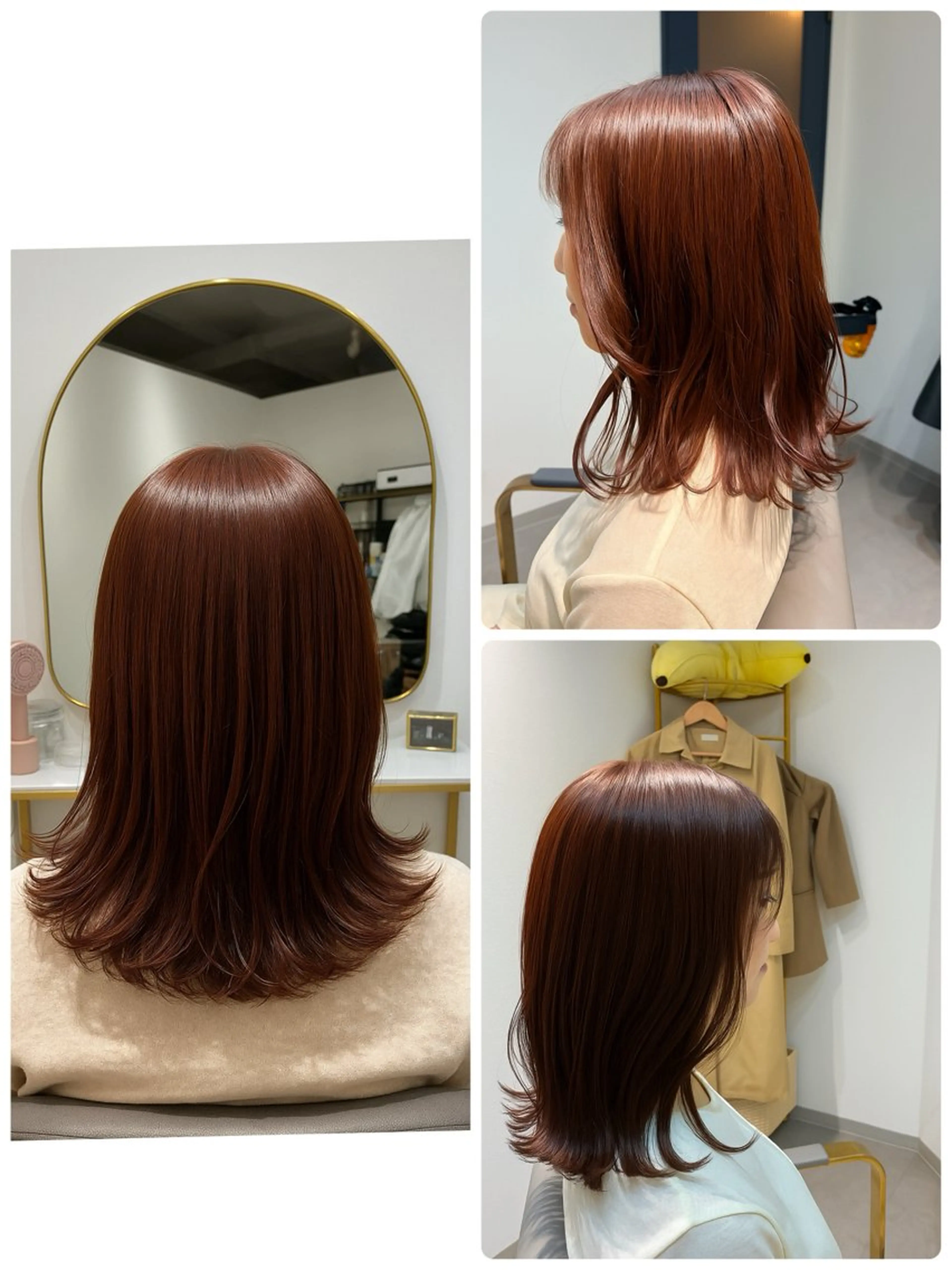 ミディアム ボブレイヤー ミディアムパーマ ボブ ハイライト 髪質改善 カット ヘアカラー トリートメント The Apartment of Solon Citta 船橋609所属・髪質改善/縮毛矯正/ 美髪/個室/ハラのヘアスタイル