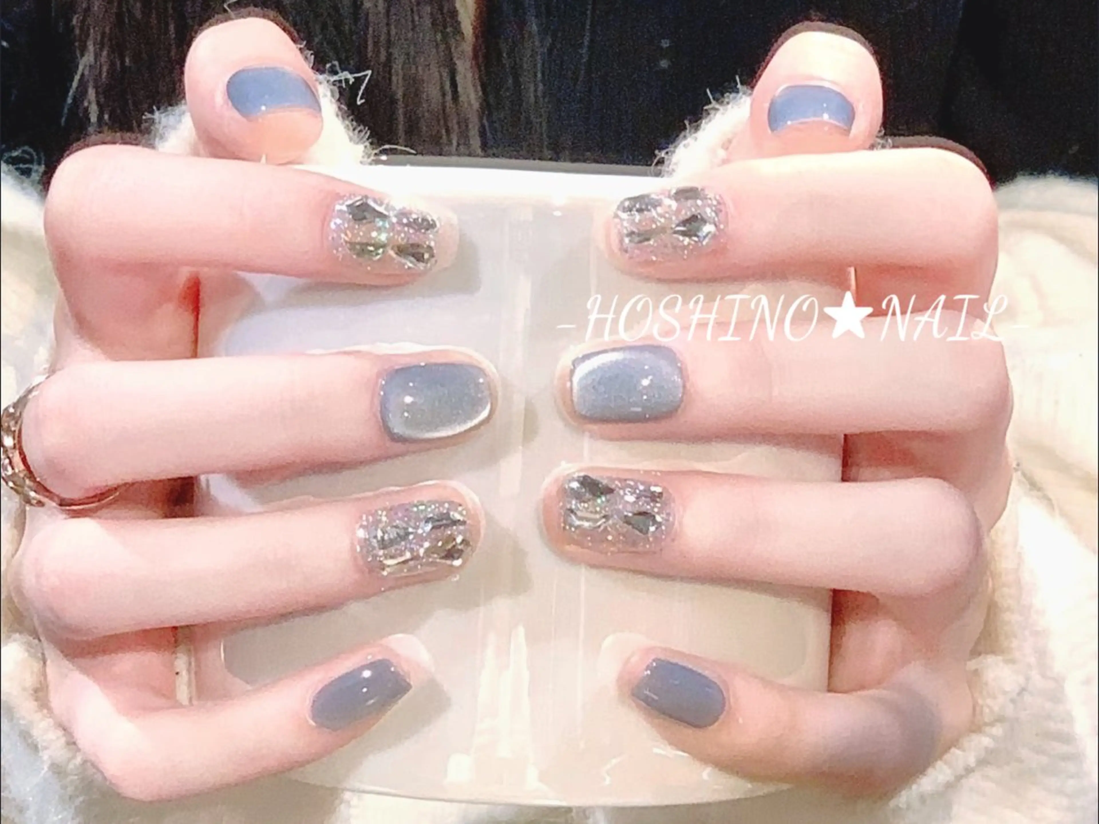 ネイル 長さ出し フットネイル ジェルネイル 韓国ネイル マグネットネイル ハンドネイル ★HOSHINO NAIL★新宿店のネイルデザイン