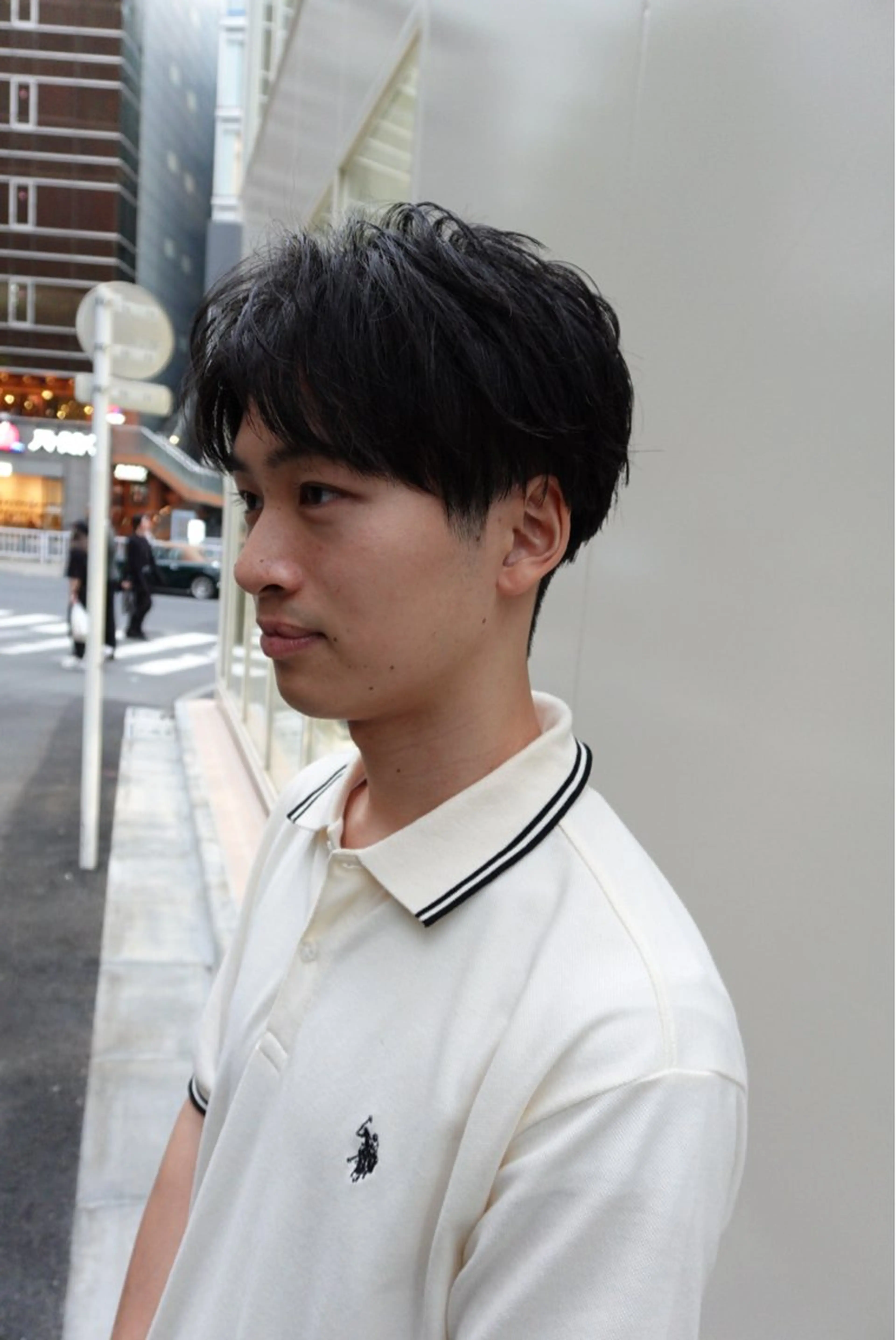 メンズ センターパート 刈り上げ カット 渋谷メンズ特化 佐橋世奈のヘアスタイル