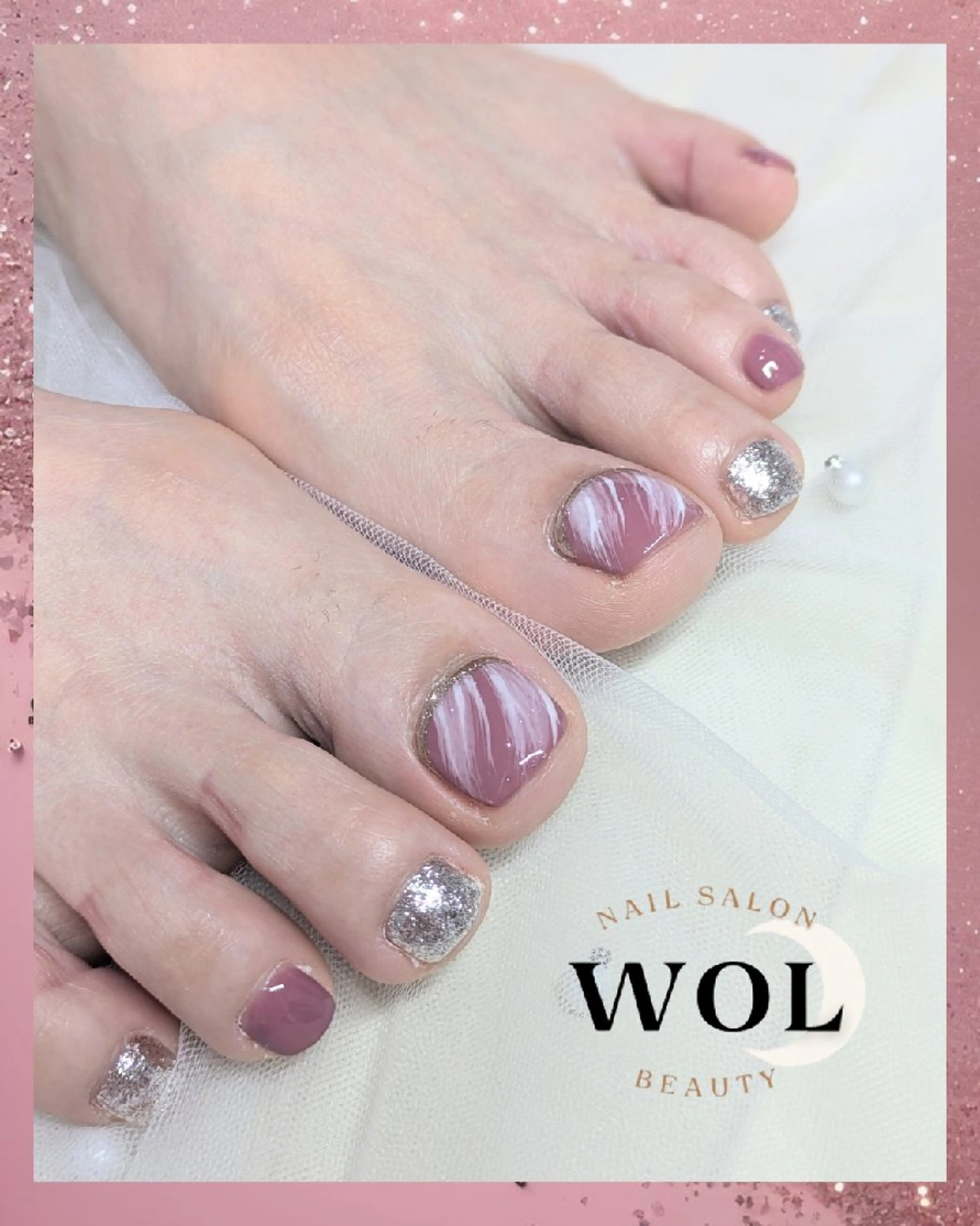 ネイル フットネイル nailsalon🌙WOL所属・WOL🌙 momokoのネイルデザイン