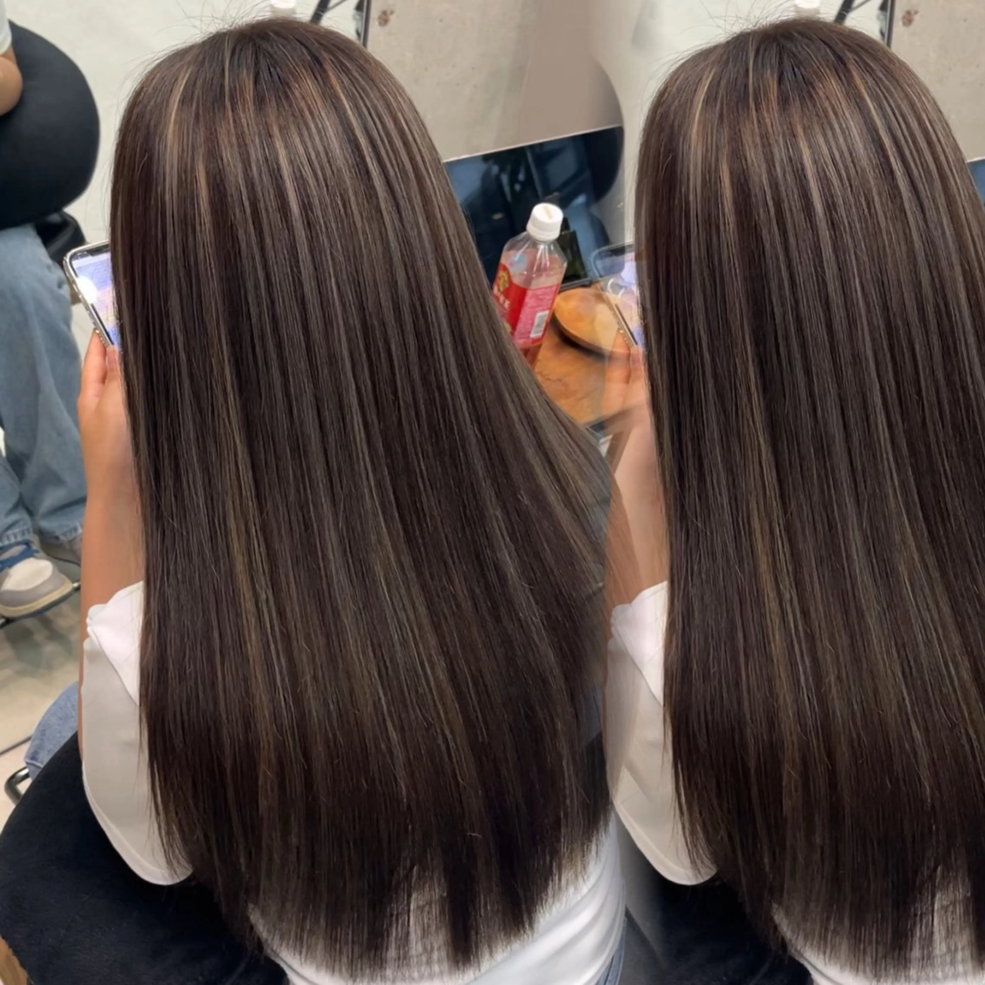 ロング ヘアカラー 🌊ハイライト Rizu🌊のヘアスタイル