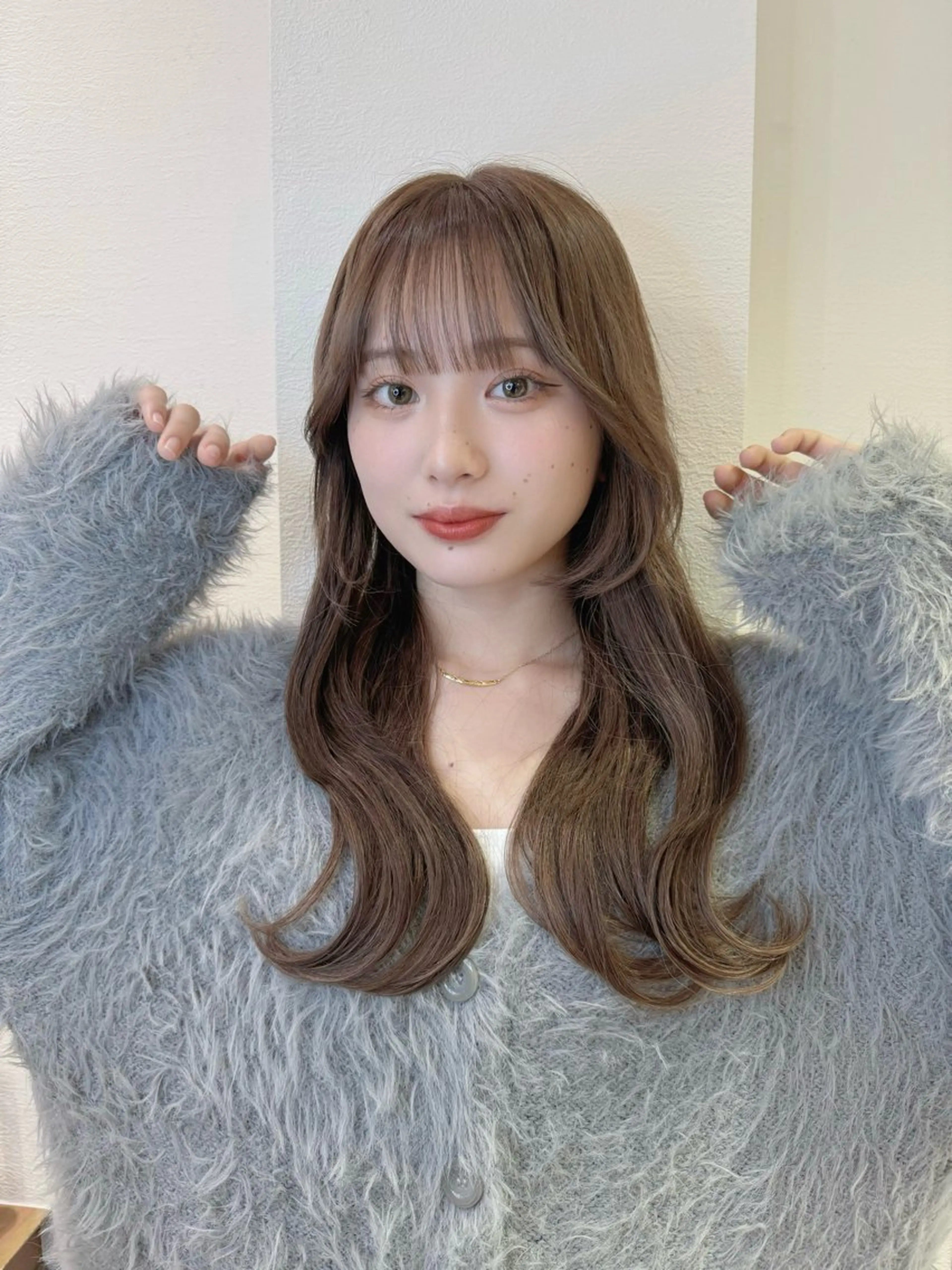 ロング カラー カット ヘアカラー トリートメント レイヤーカット /透明感カラー西田のヘアスタイル