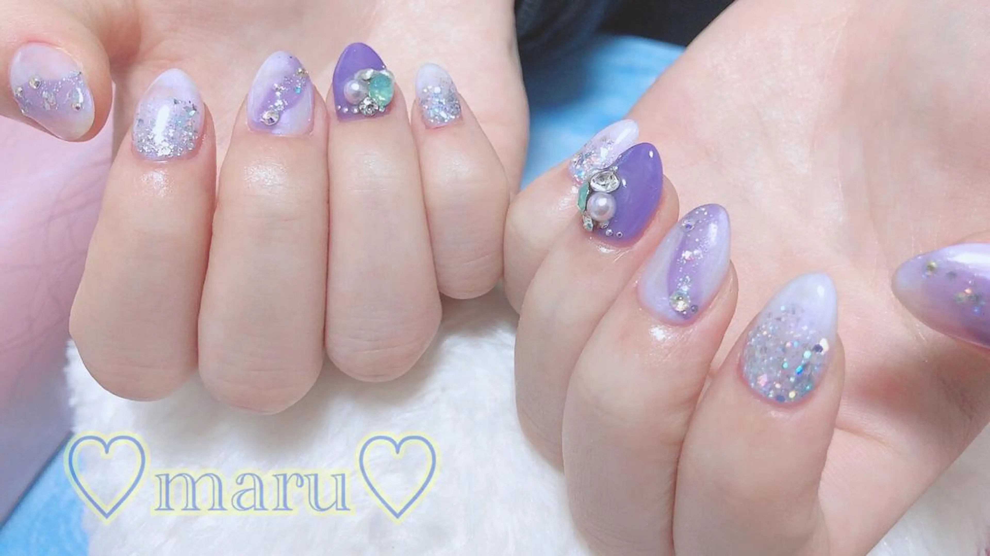 ネイル ハンドネイル フットネイル まるみ ♡のネイルデザイン