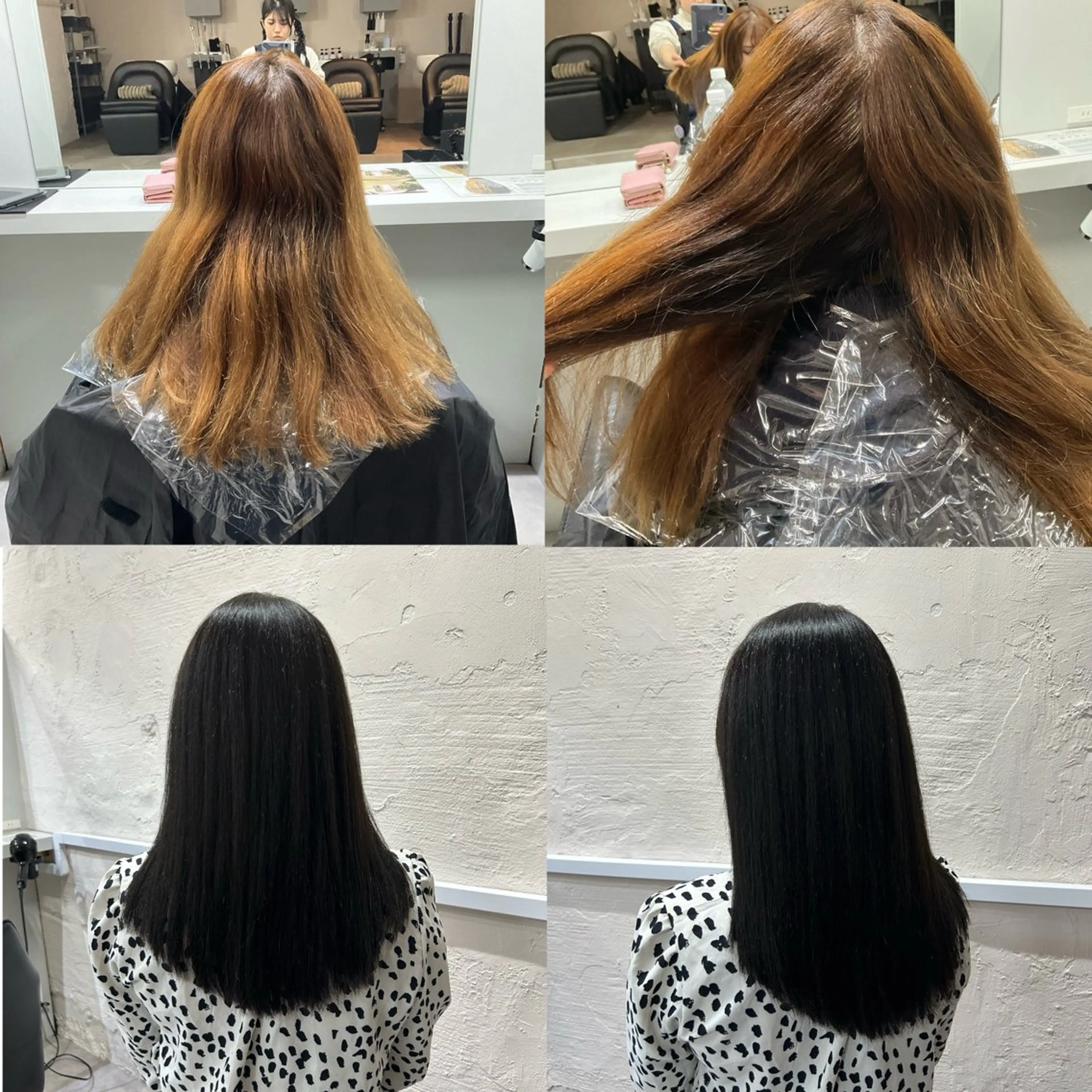 セミロング カラー ブリーチ グレージュ オリーブグレージュ オリーブグレー カット ヘアカラー がもう ゆいこのヘアスタイル