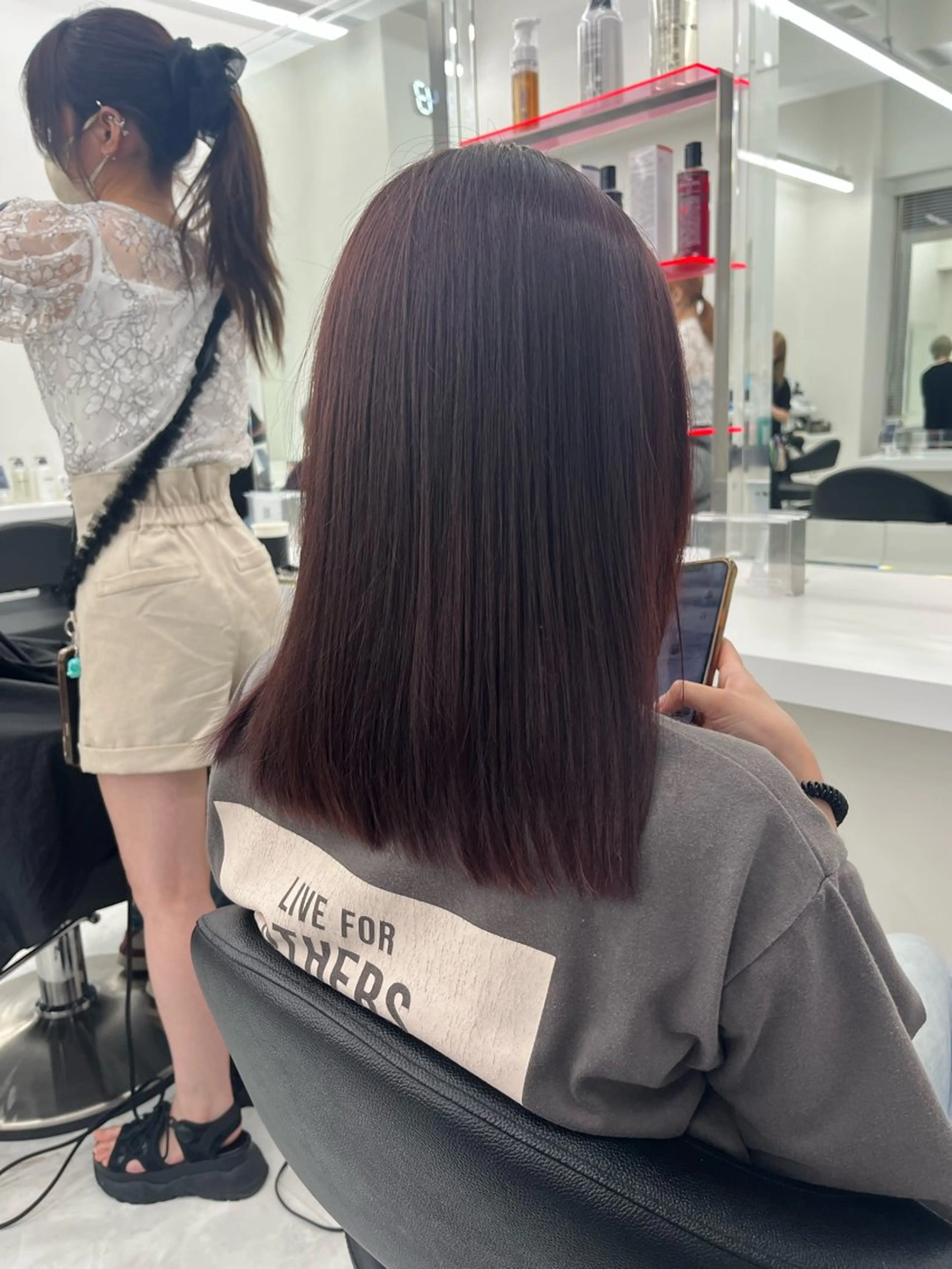 セミロング カラー ラベンダーカラー ピンクカラー ピンクラベンダー カット ヘアカラー 💖トレンド秋冬 カラー💖FUTAのヘアスタイル