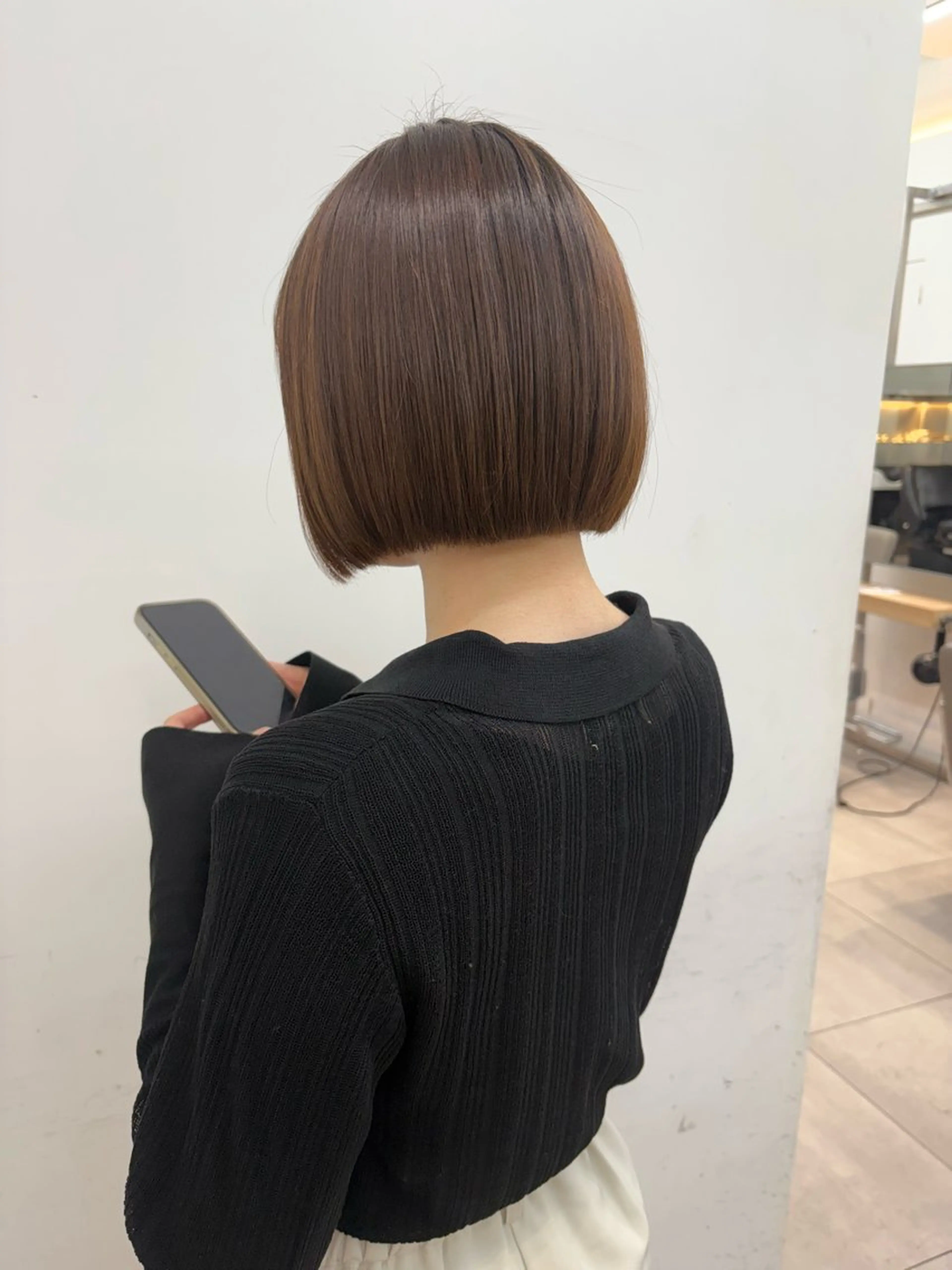 ショート カット nok所属・レイヤー/ベージュ/ どますず🌺のヘアスタイル