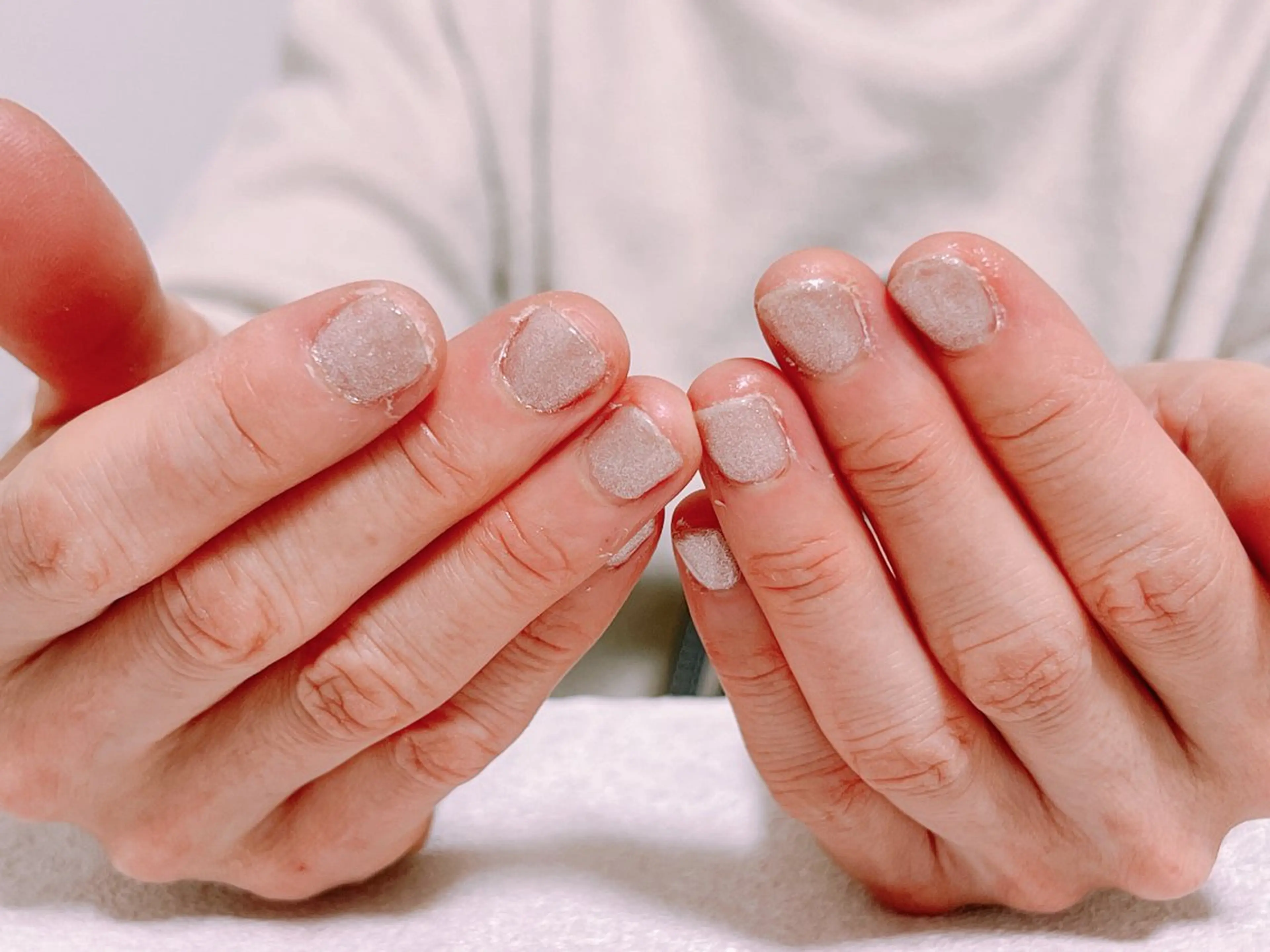 ネイル オーロラネイル フットネイル フレンチネイル ジェルネイル 韓国ネイル ハンドネイル Mogu nail 二子玉川のネイルデザイン