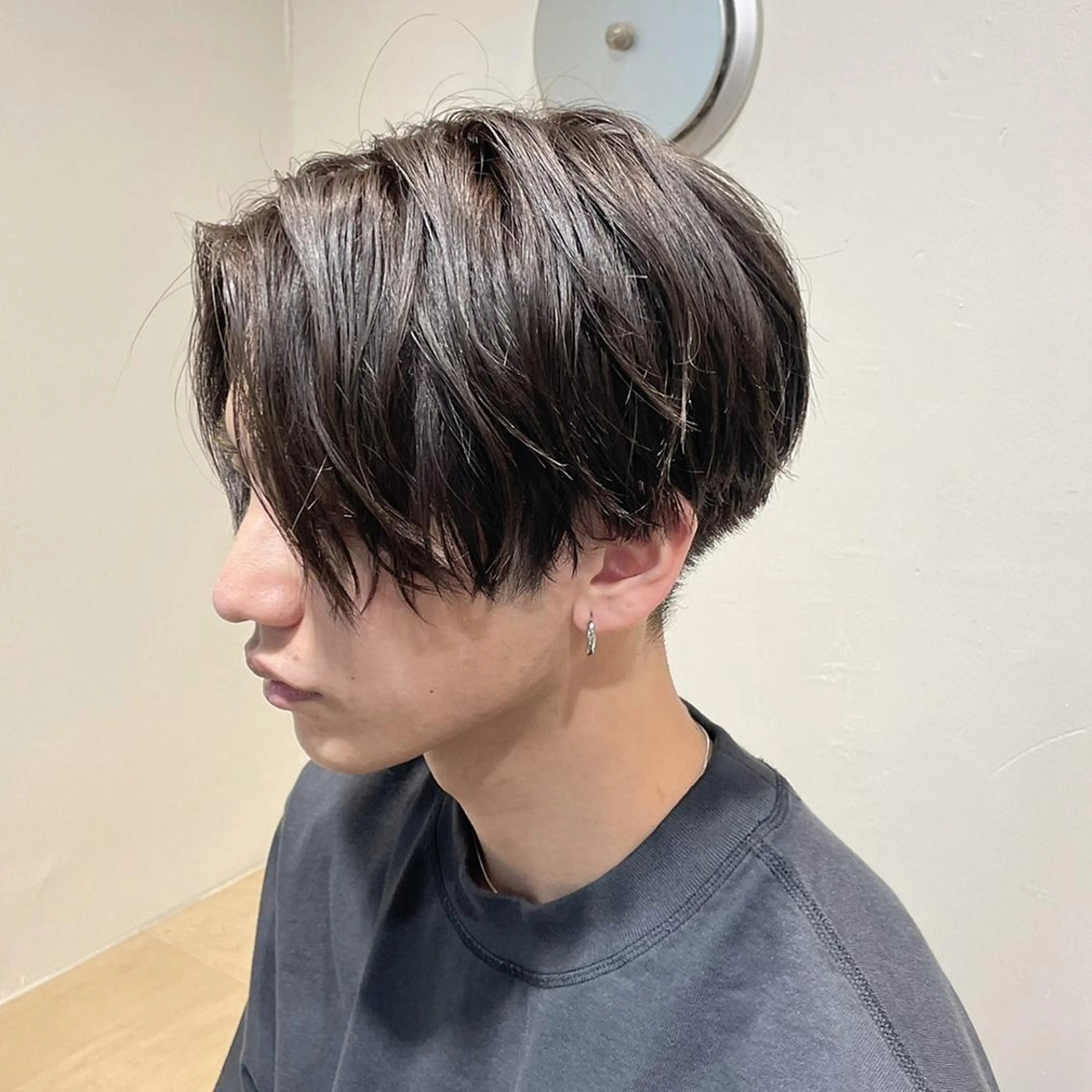 ミディアム パーマ ヘアアレンジ メンズ センターパート Alea by  little横浜所属・💞あざと可愛い💞 児玉大地のヘアスタイル