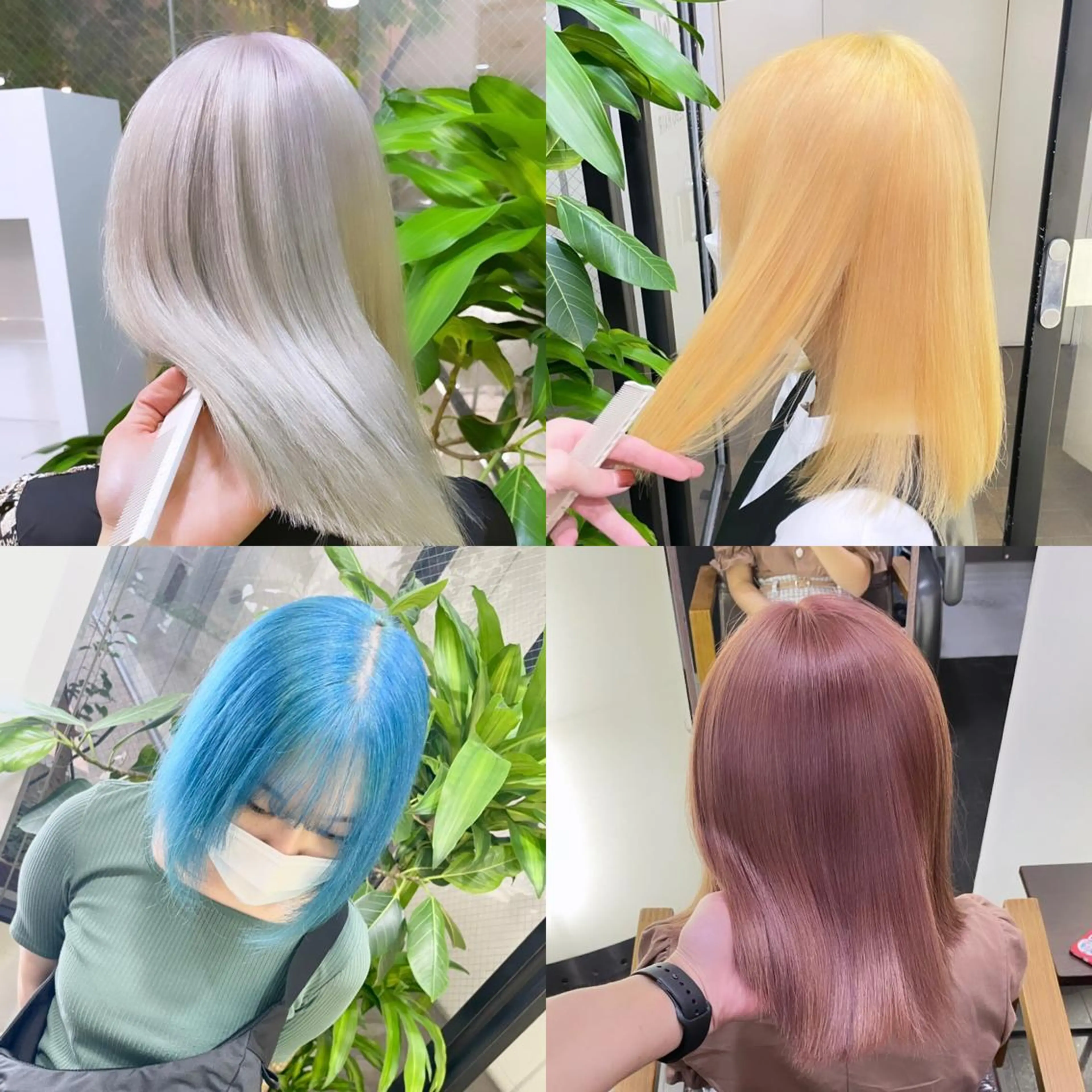 ミディアム ヘアカラー 有人/バレイヤージュ /シャドールーツのヘアスタイル