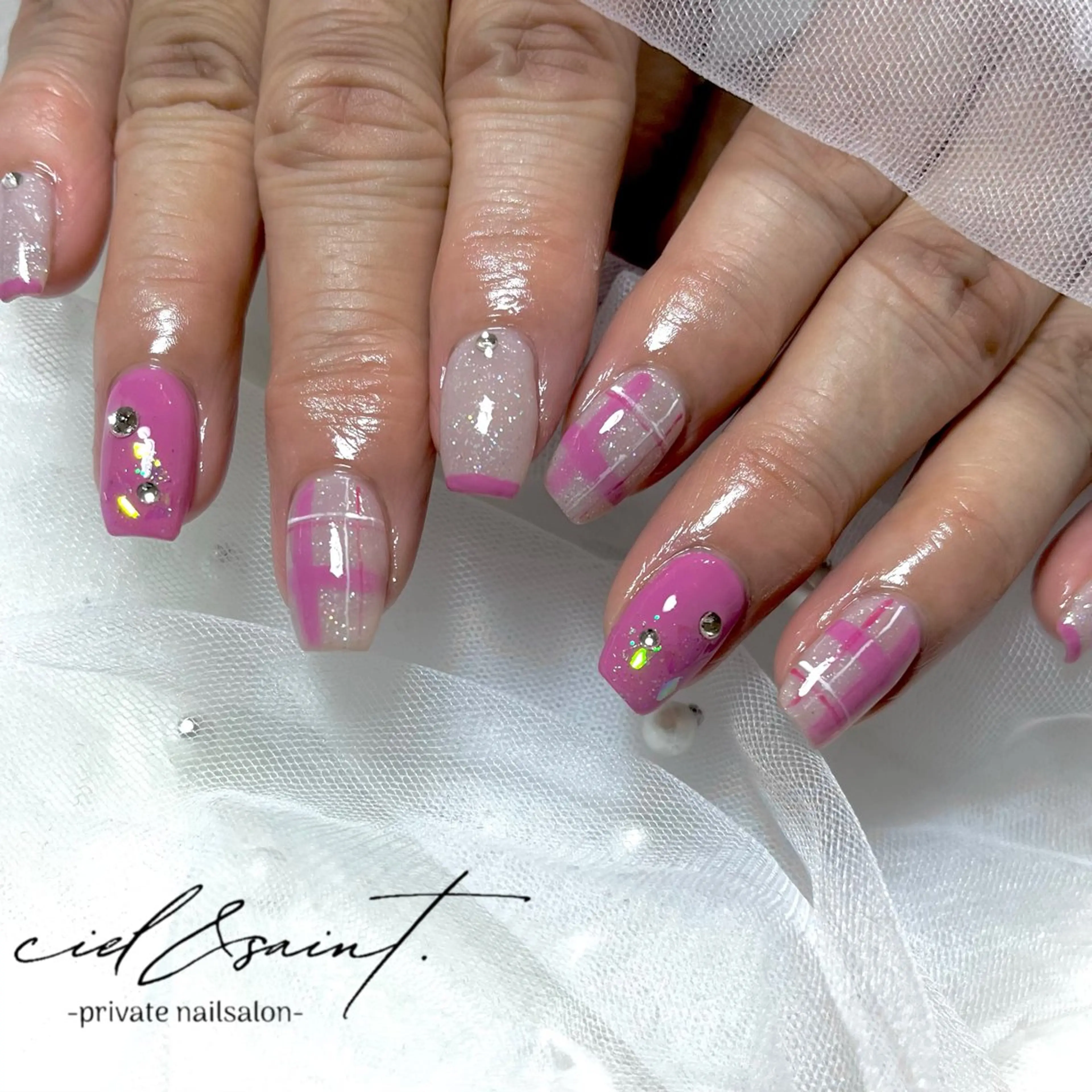 ネイル ハンドネイル nail salon ciel&saintのネイルデザイン