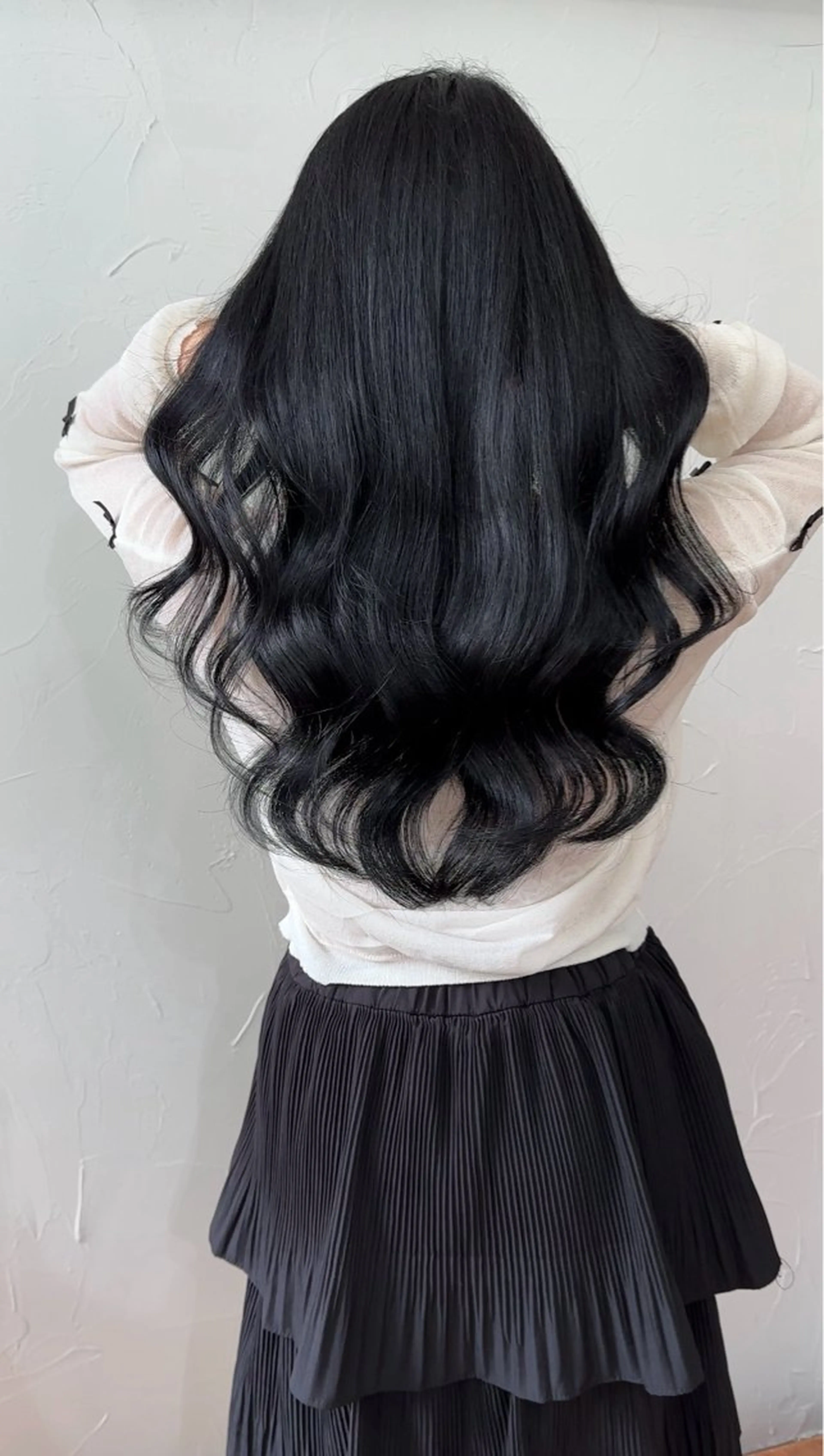 ロング カラー ラベンダーカラー ラベンダーグレー JEWIL SHIBUYAのヘアスタイル