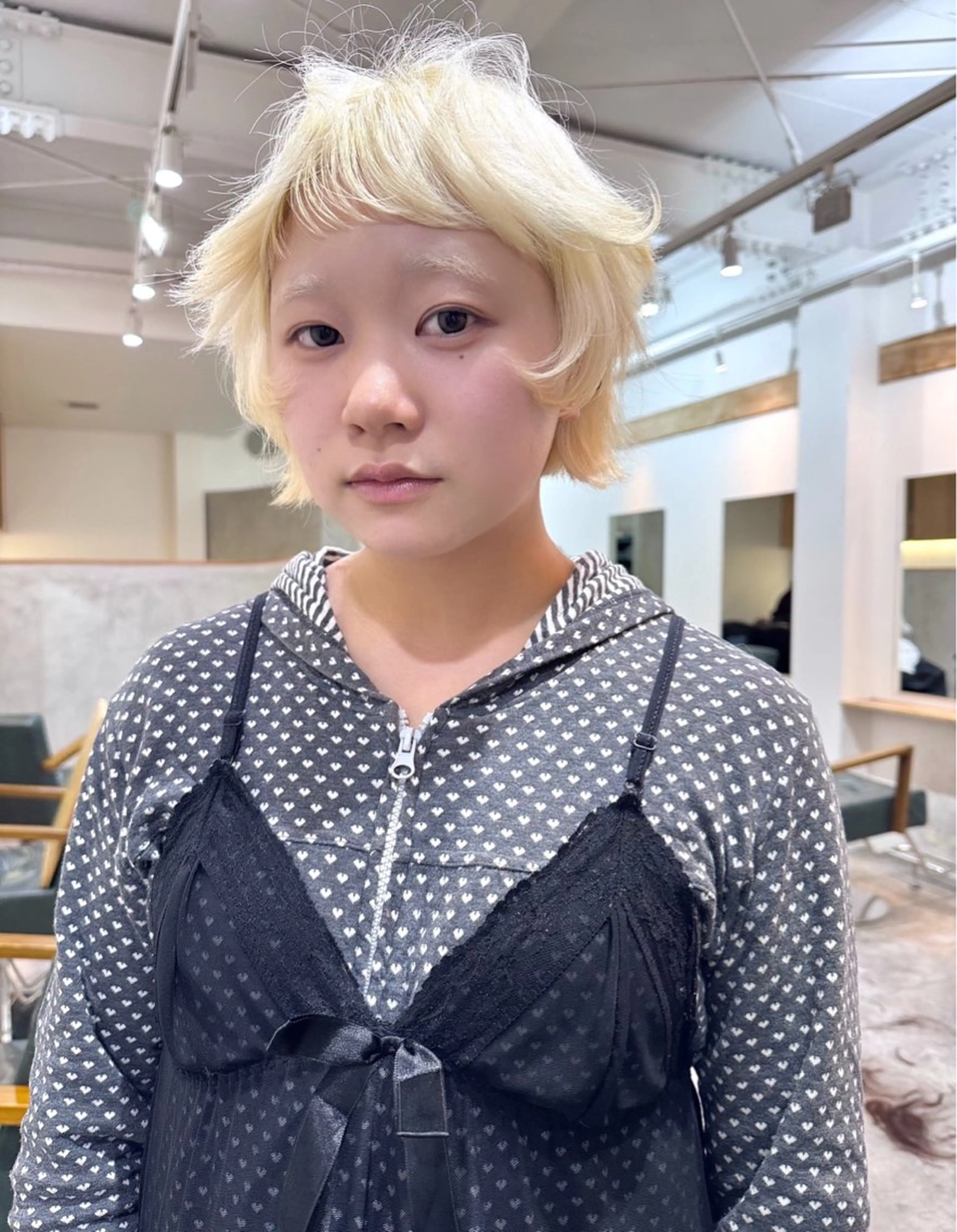 ショート カラー ヘアアレンジ 丸山渉/パーマ エフェクトブリーチのヘアスタイル