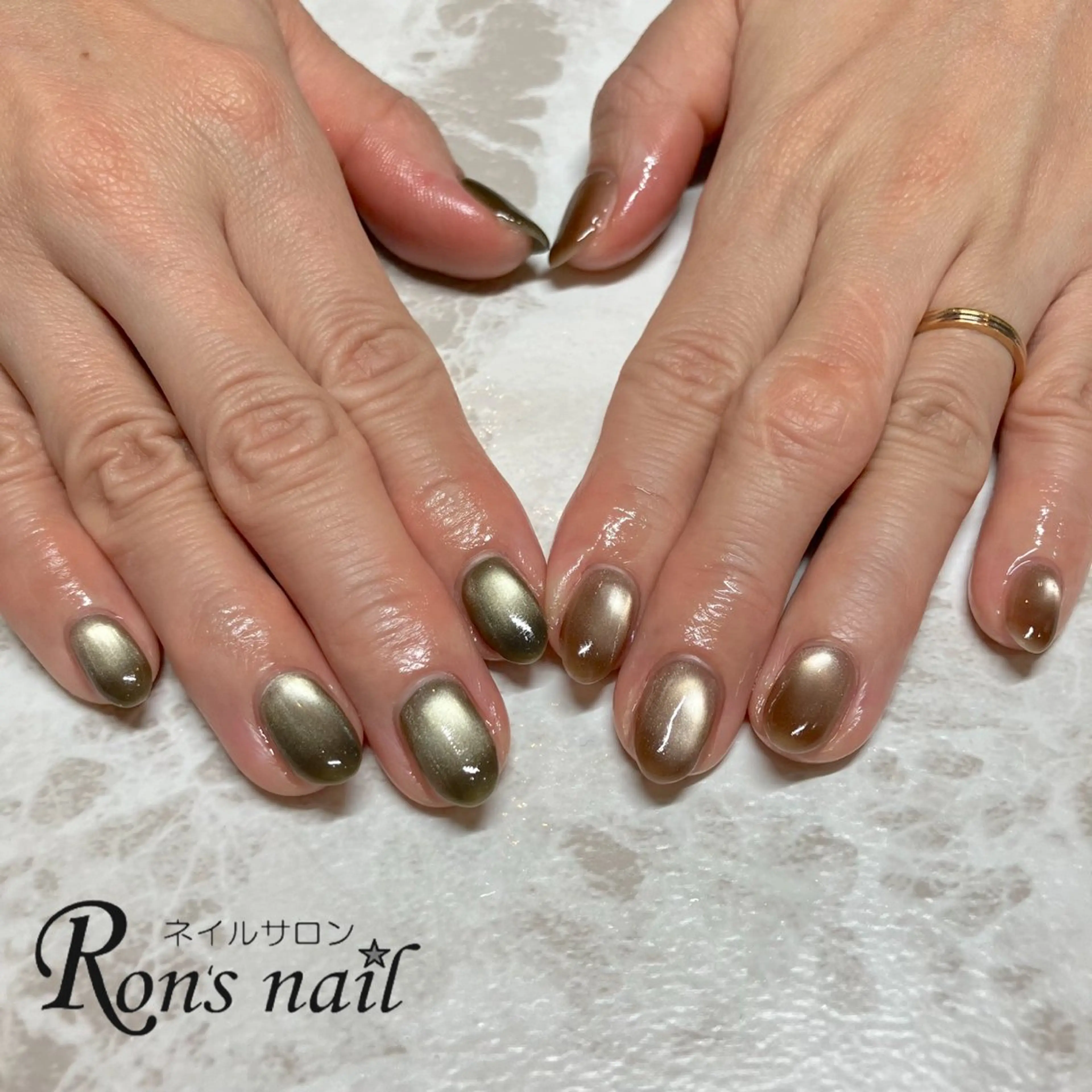 ネイル マグネットネイル Ron's nail 笹岡のネイルデザイン