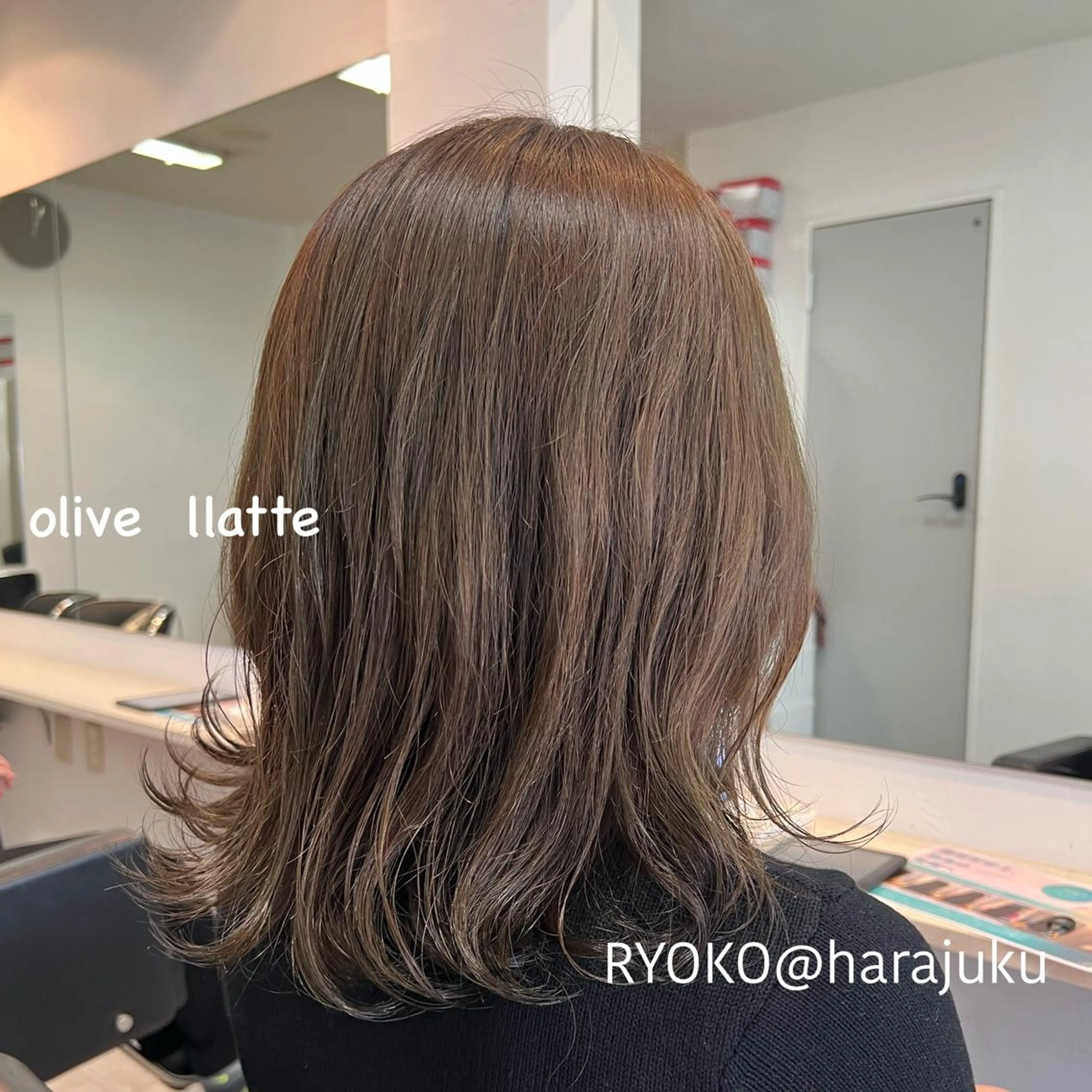 ミディアム カラー パーマ ヘアカラー トリートメント 🤍美髪×艶カラー RYOKO🤍のヘアスタイル