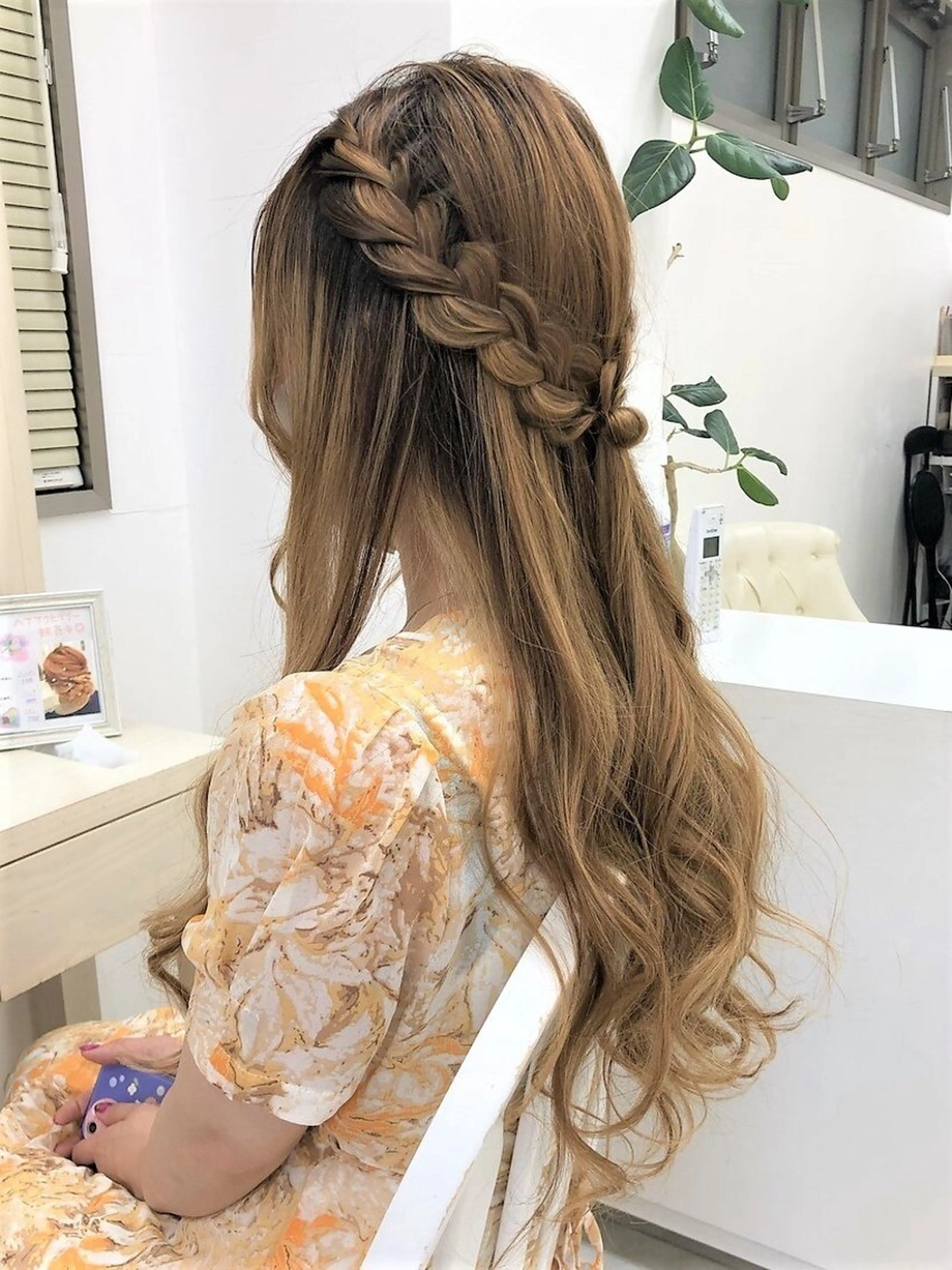 ヘアアレンジ ハーフアップ 似合わせヘアメイク 💐オダギリチアキのヘアスタイル