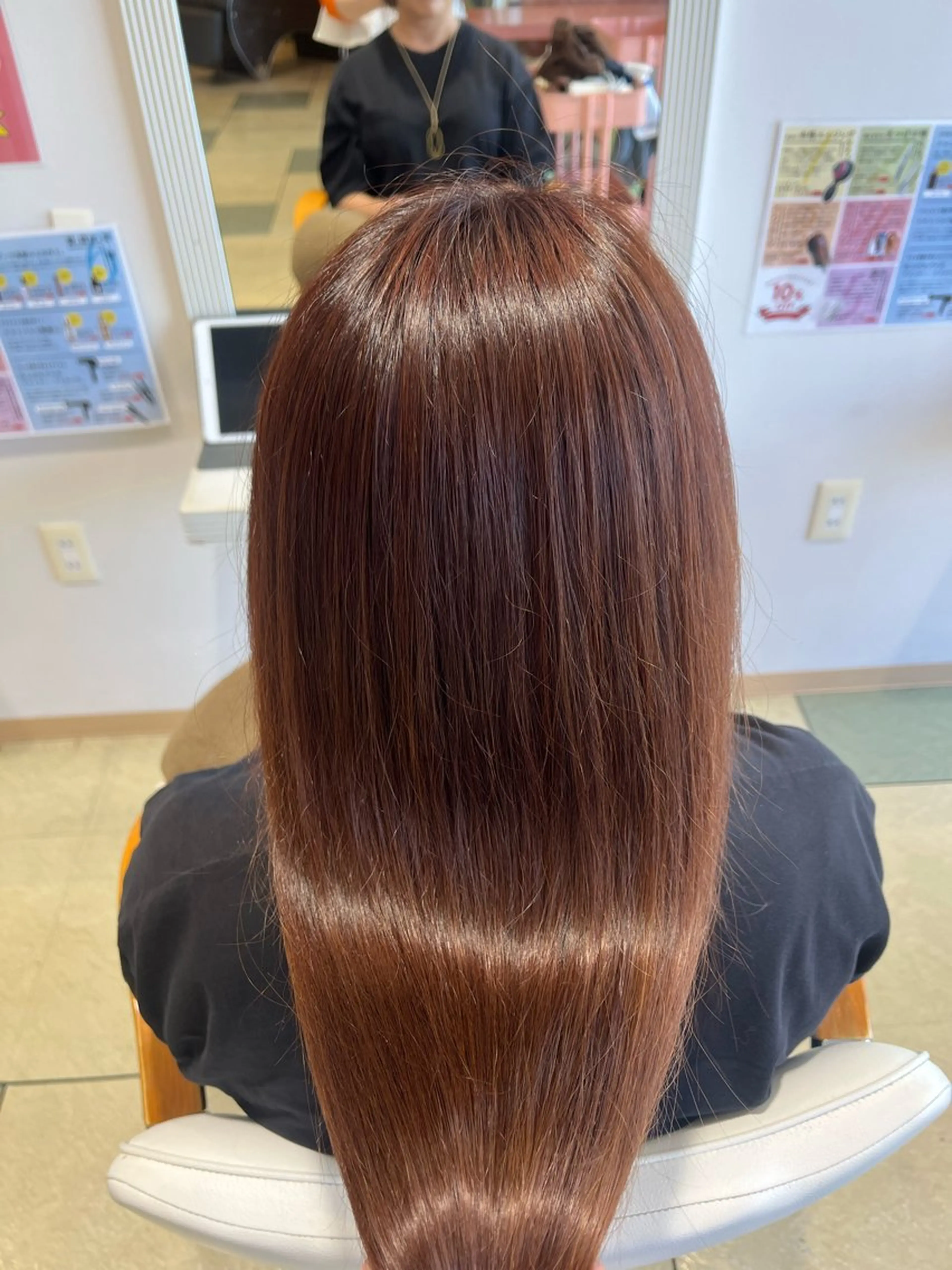 ロング カラー カット ヘアカラー トリートメント ベージュカラー⌇﻿ くびれヘア.𐙚心音のヘアスタイル