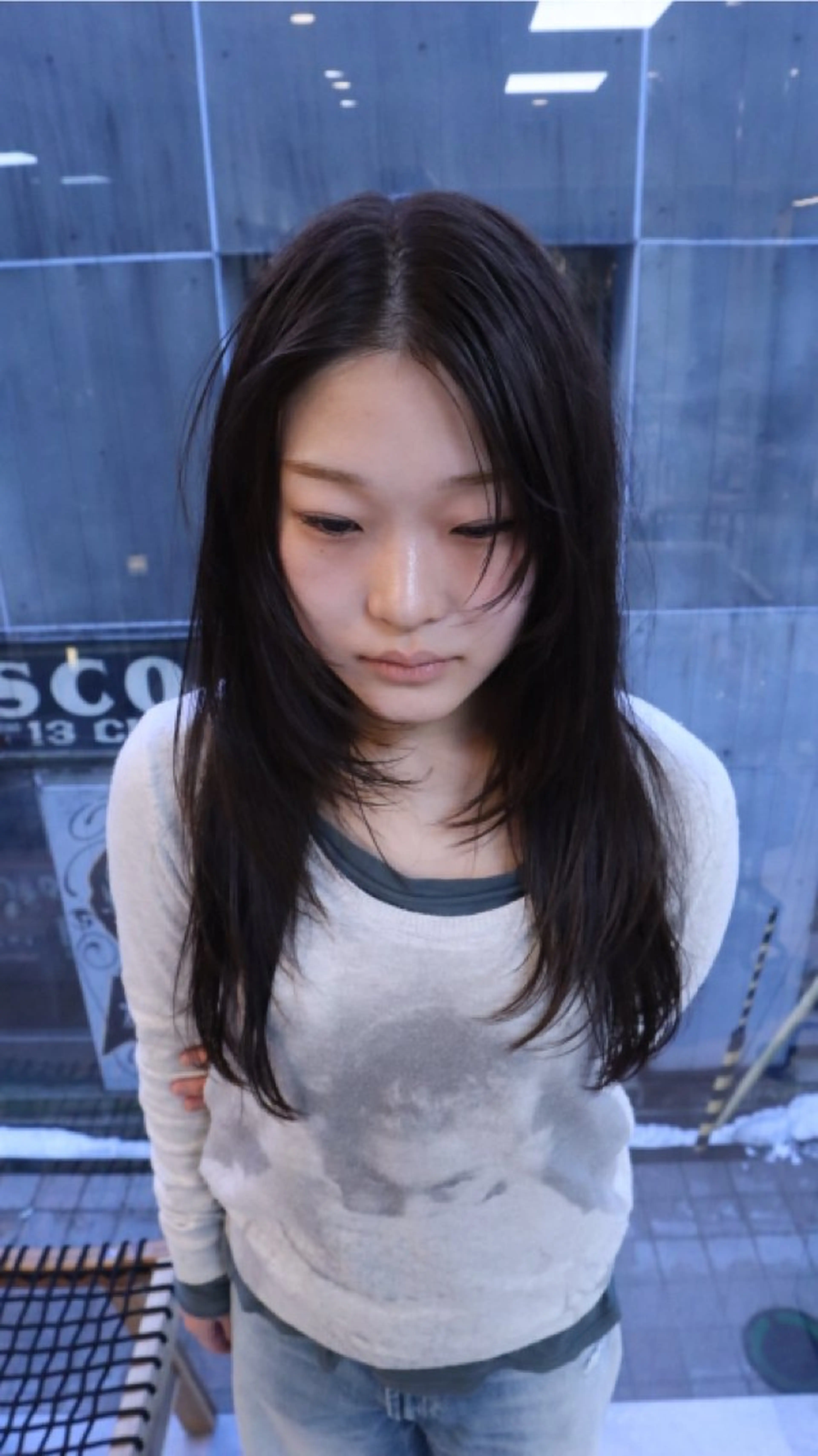 ミディアム カット ヘアカラー トリートメント レイヤー/ボブ/ 透明感カラー/ニワのヘアスタイル