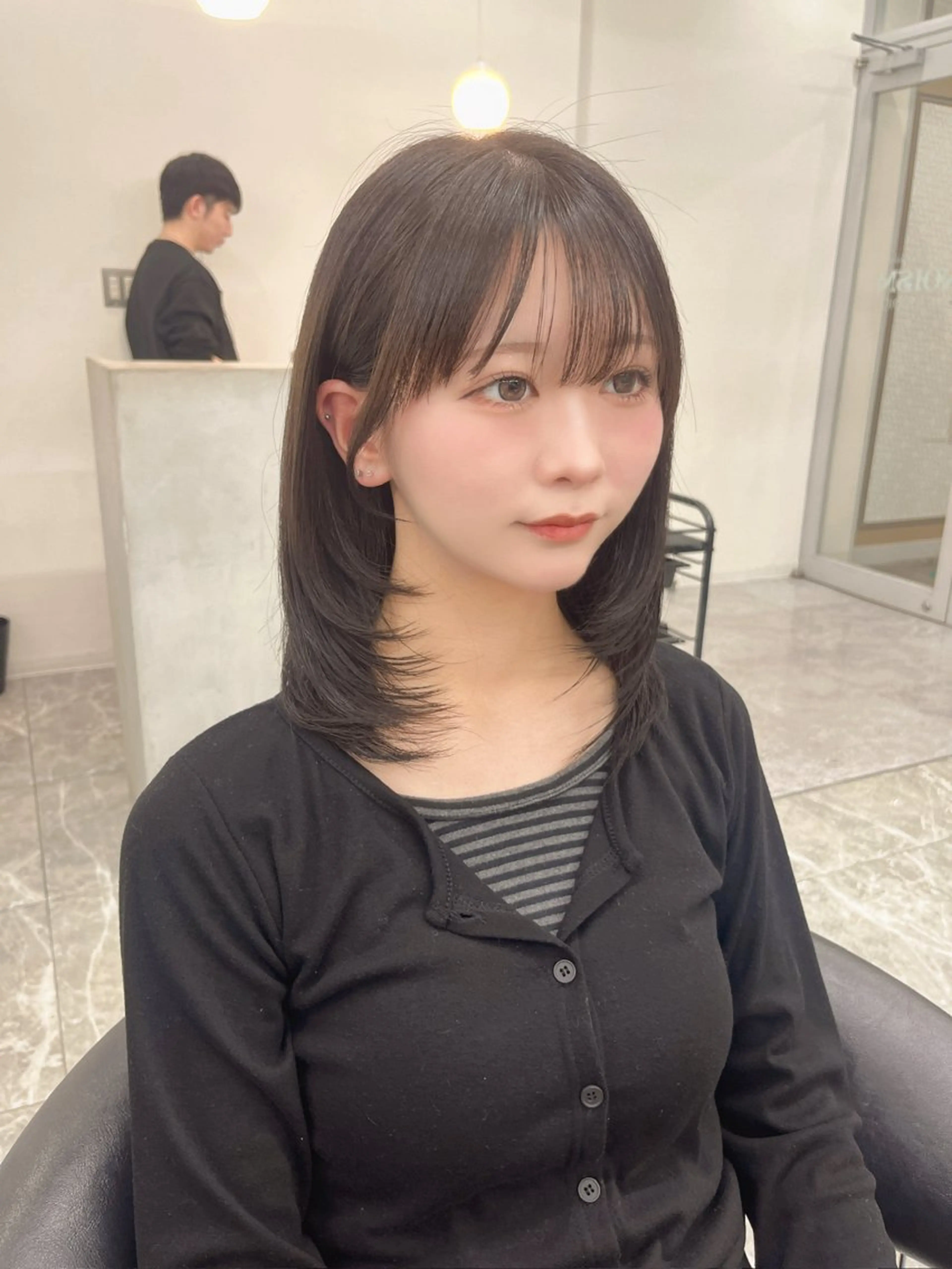 ミディアム ヘアカラー 顔周り指名NO.1 💐似合わせ/Maoのヘアスタイル