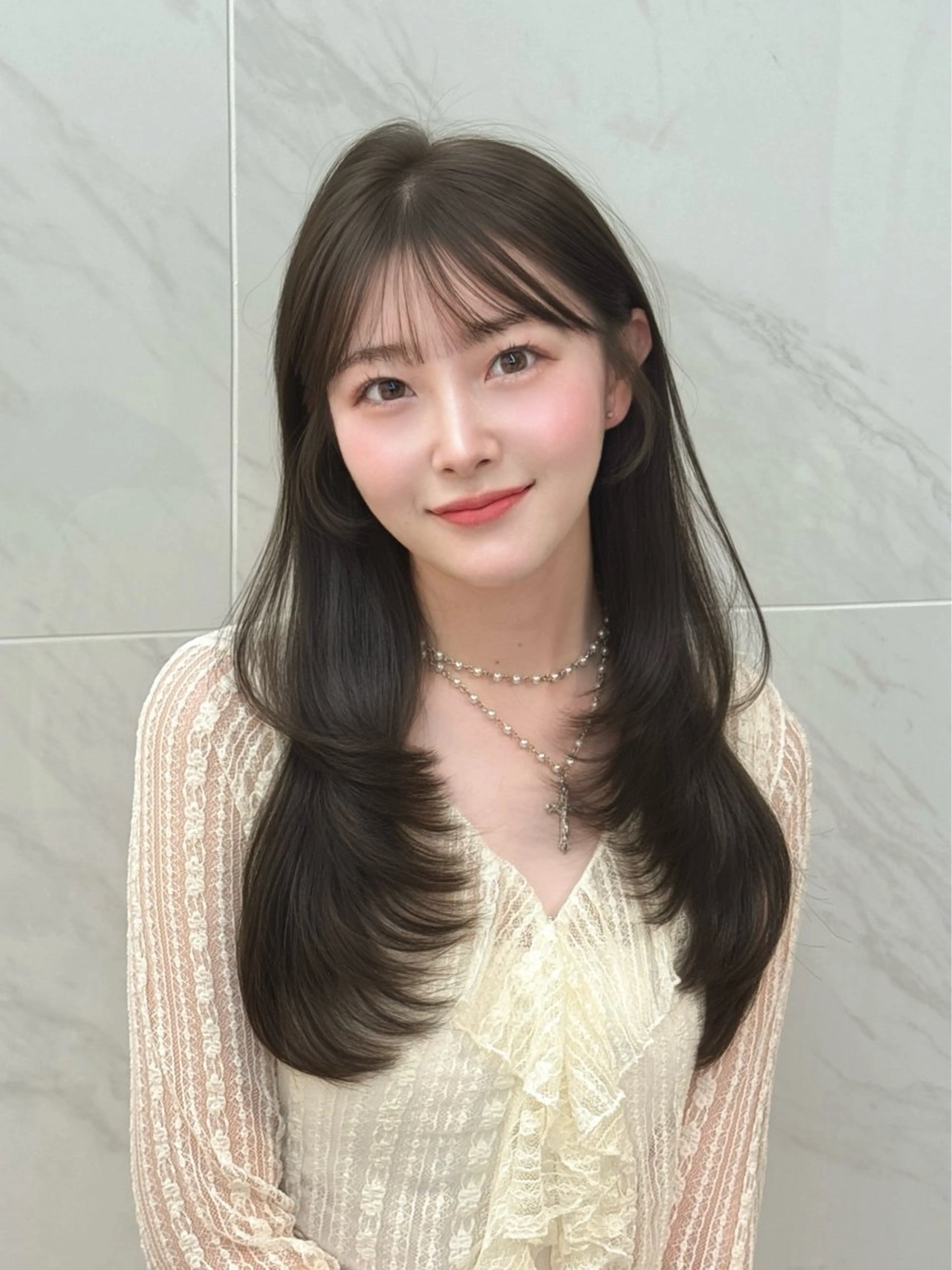 【🫶🏻新規様限定🫶🏻】髪質改善Premiumトリートメント🫧+うる艶透明感カラー✨+韓国くびれ巻き🇰🇷の写真