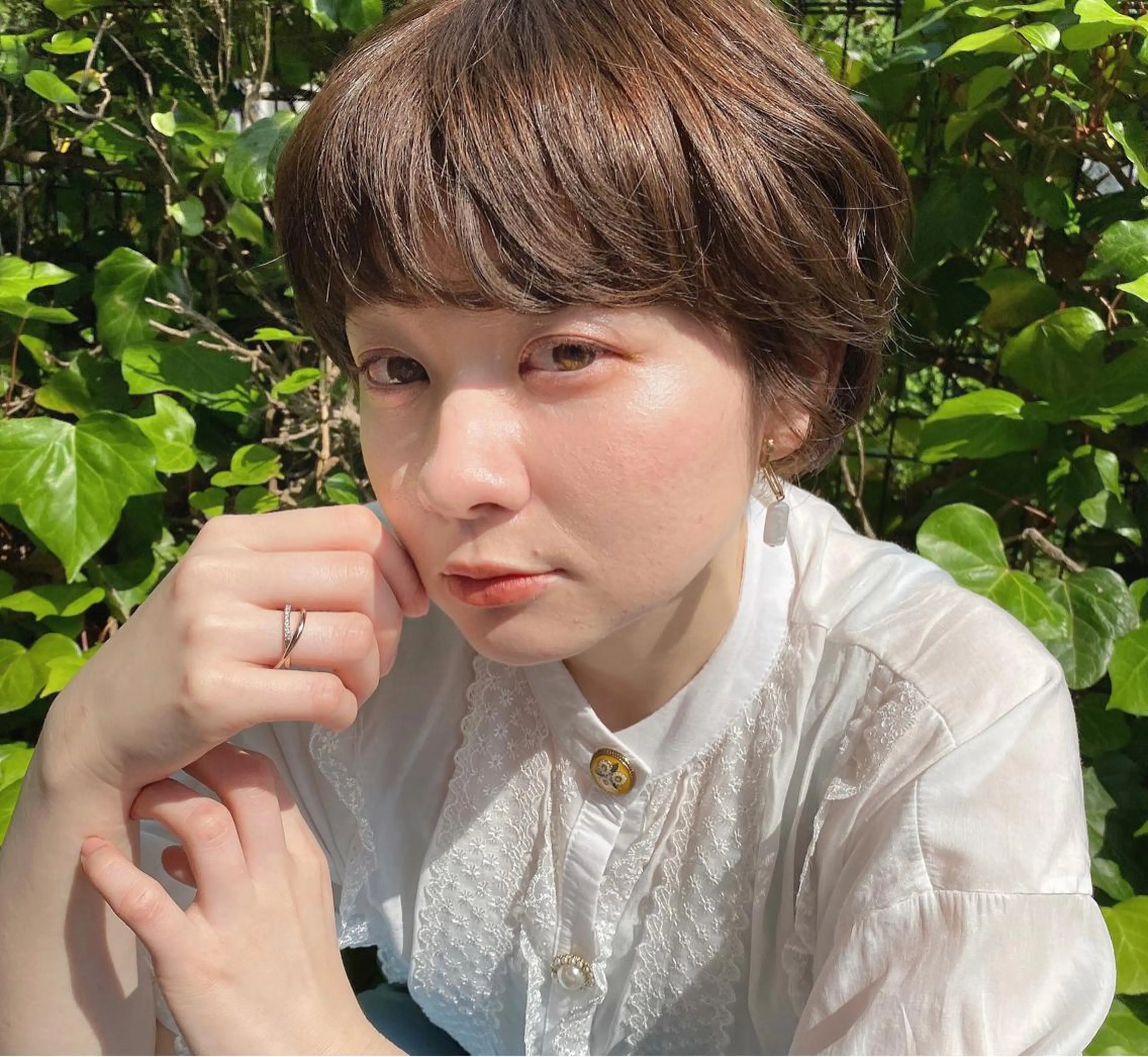 ショート sweep𓍯 ルカ┊ケアブリーチのヘアスタイル