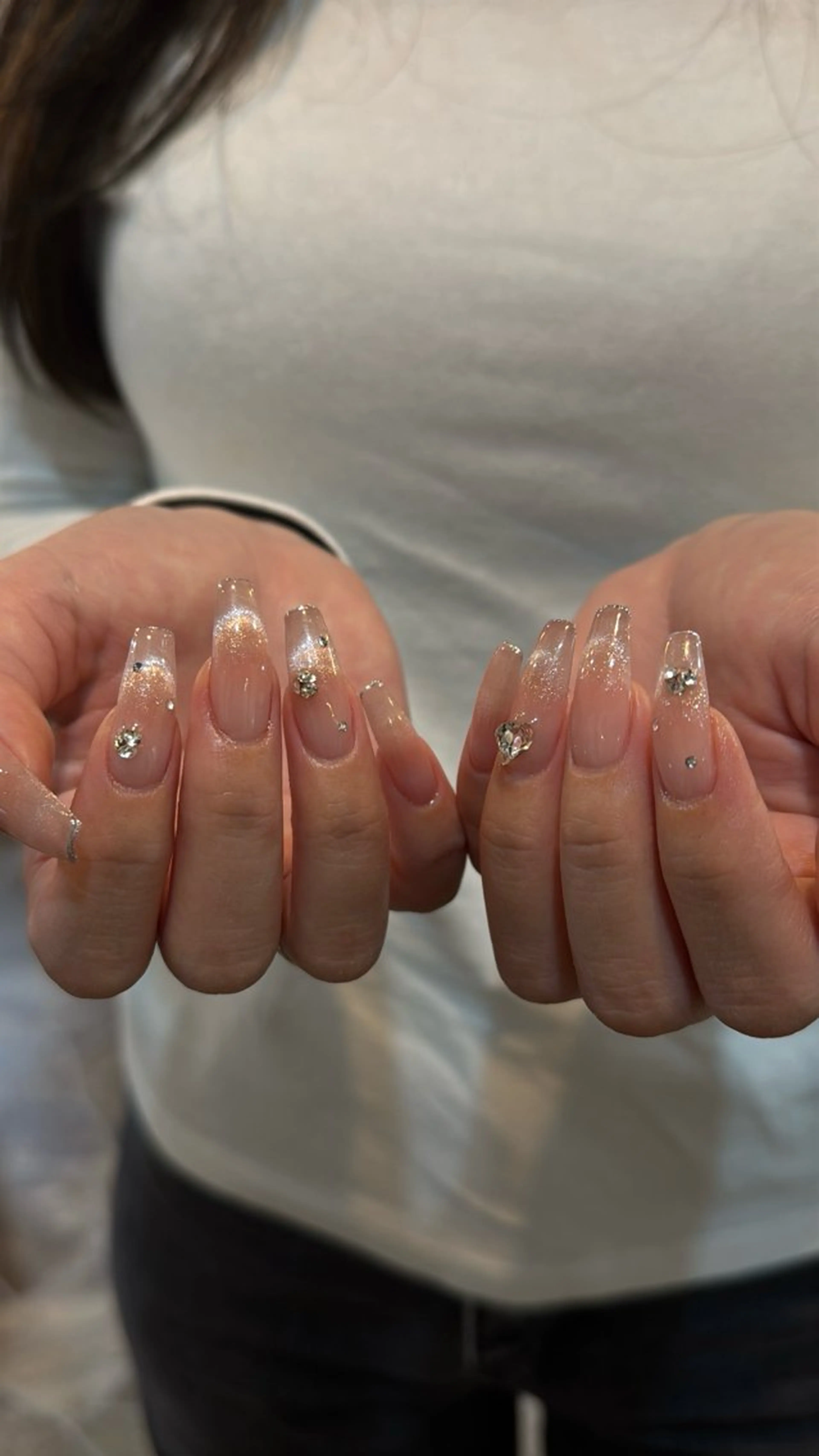 ⚠️アイネイルズ梅田店 オフなし限定!!10:00~のみ!ロング長さだし10本+デザイン指定の写真