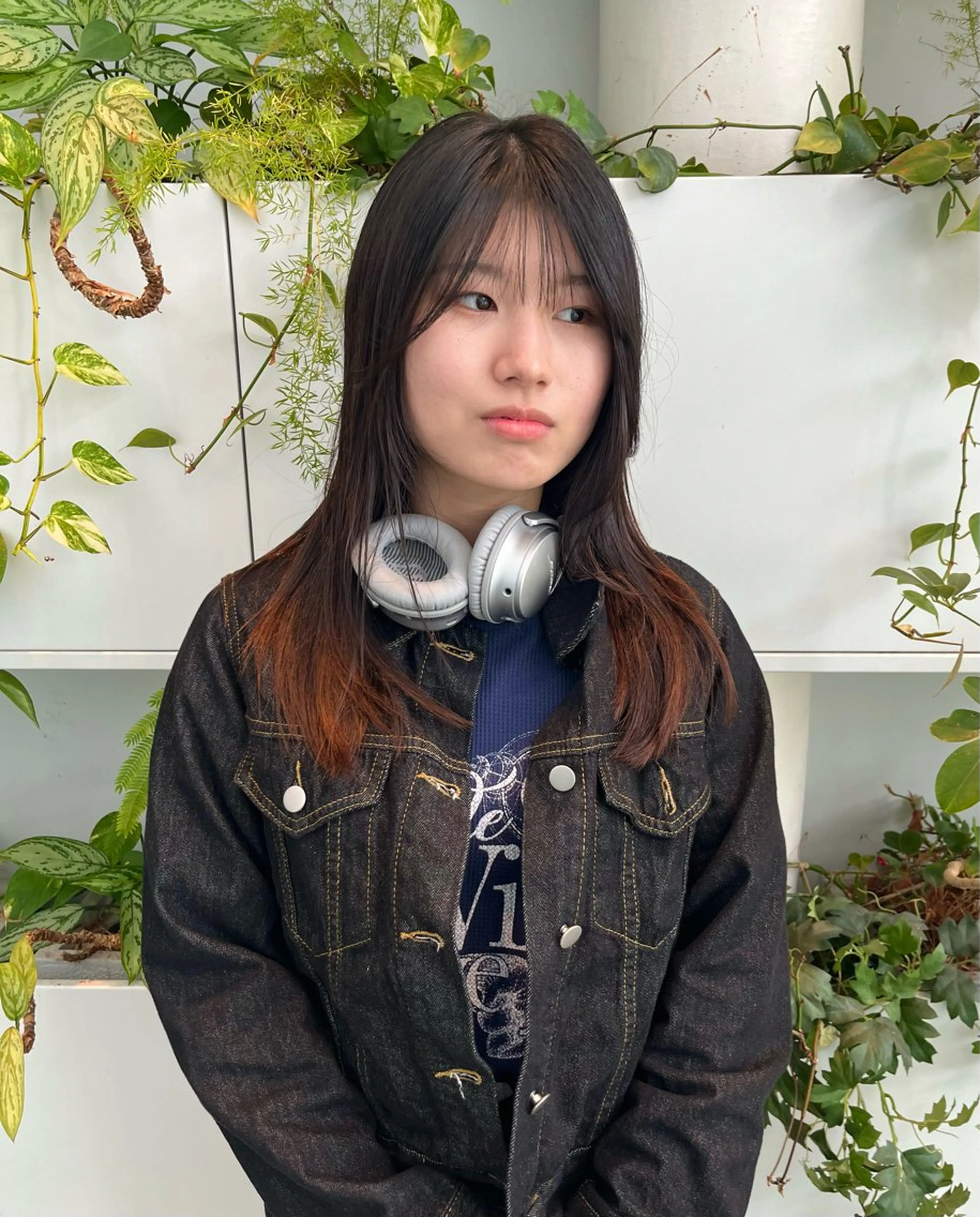 セミロング つぼみ/パーマ ／レイヤー／ボブのヘアスタイル