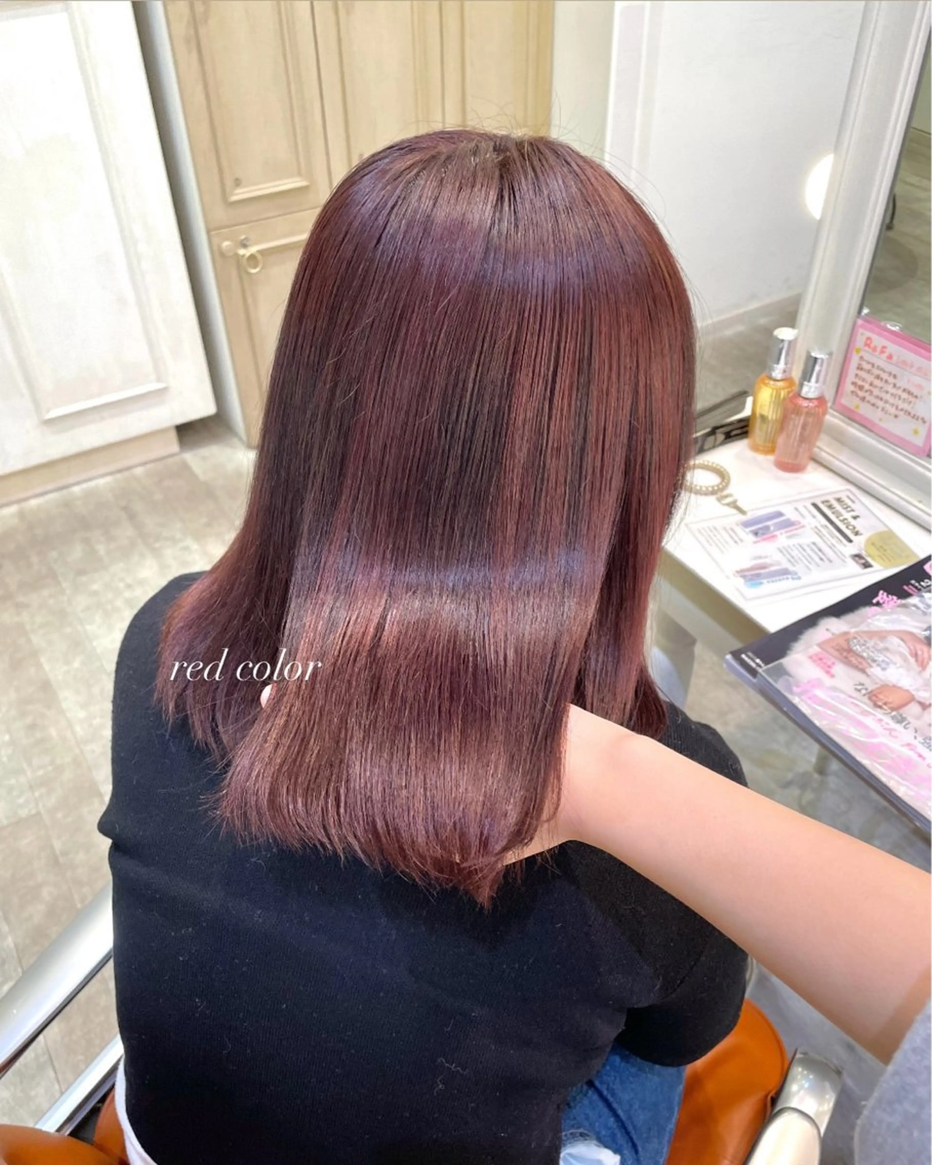 ミディアム カラー ハイトーンカラー/ 長さだし🐇きょうかのヘアスタイル