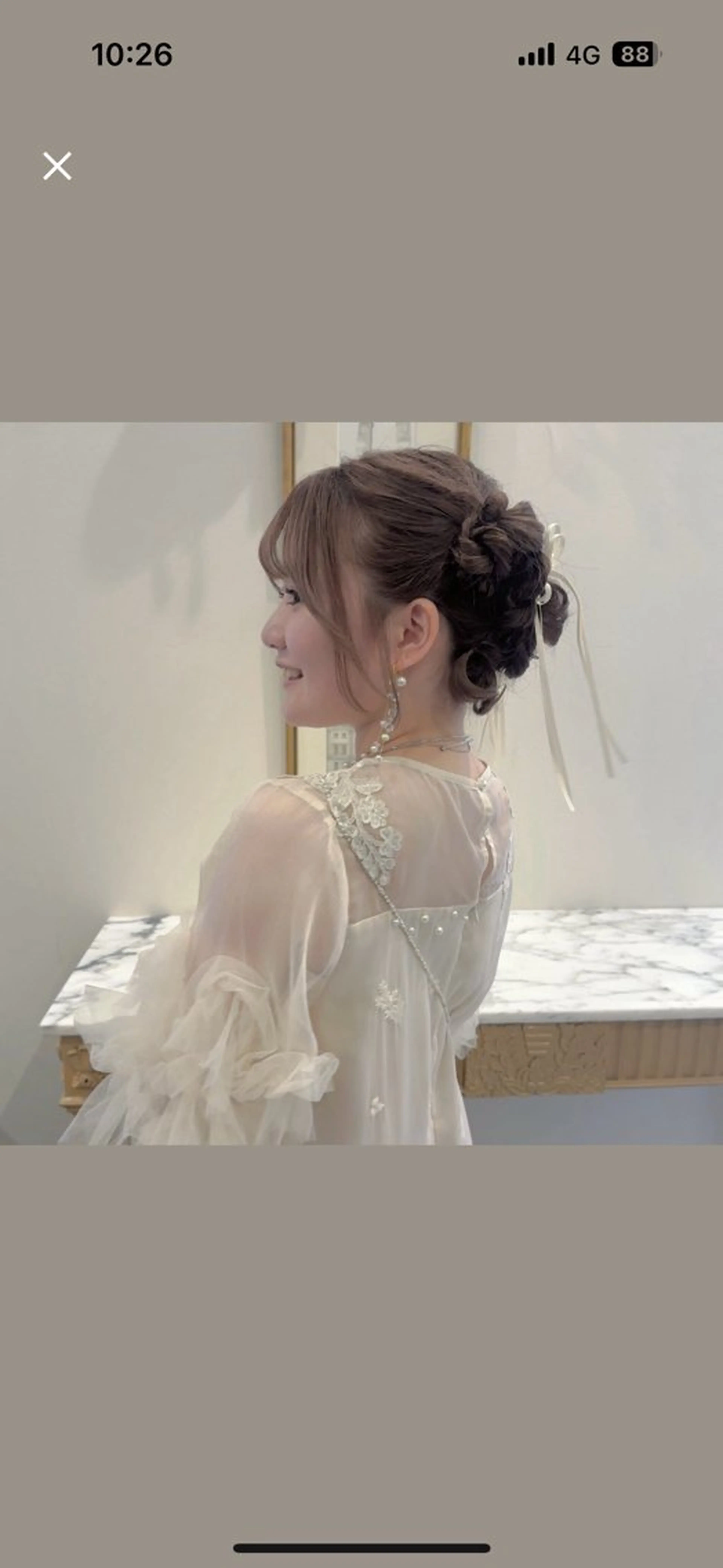 ミディアム ヘアセット 柔らかbeige /chinari❤︎のヘアスタイル