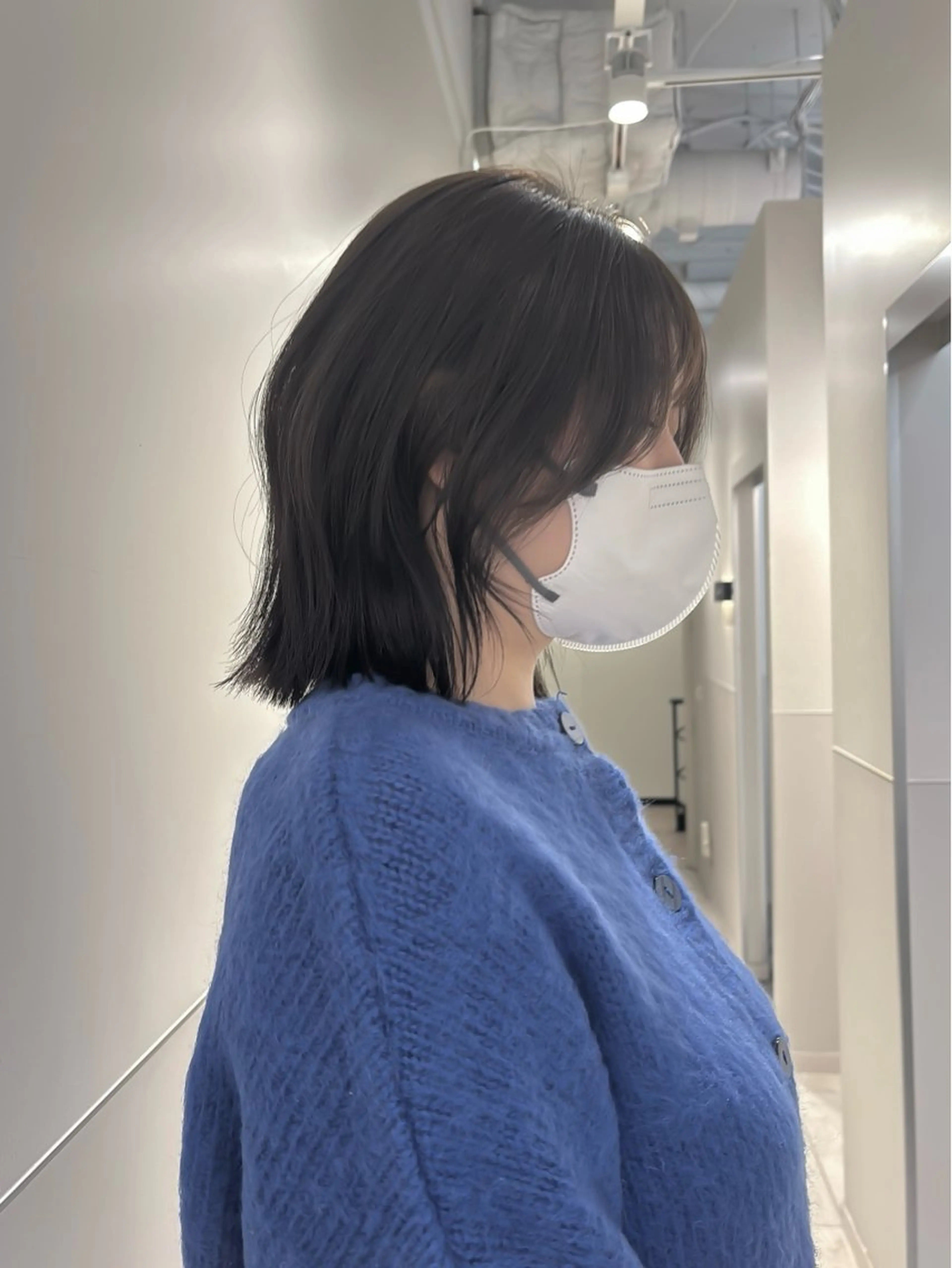 ショート カラー パーマ ヘアアレンジ メンズ 切りっぱなしボブ ボブレイヤー メンズ韓国風 ボブ くびれヘア カット 韓国ボブ/髪質改善 ニュアンス特化RYOのヘアスタイル