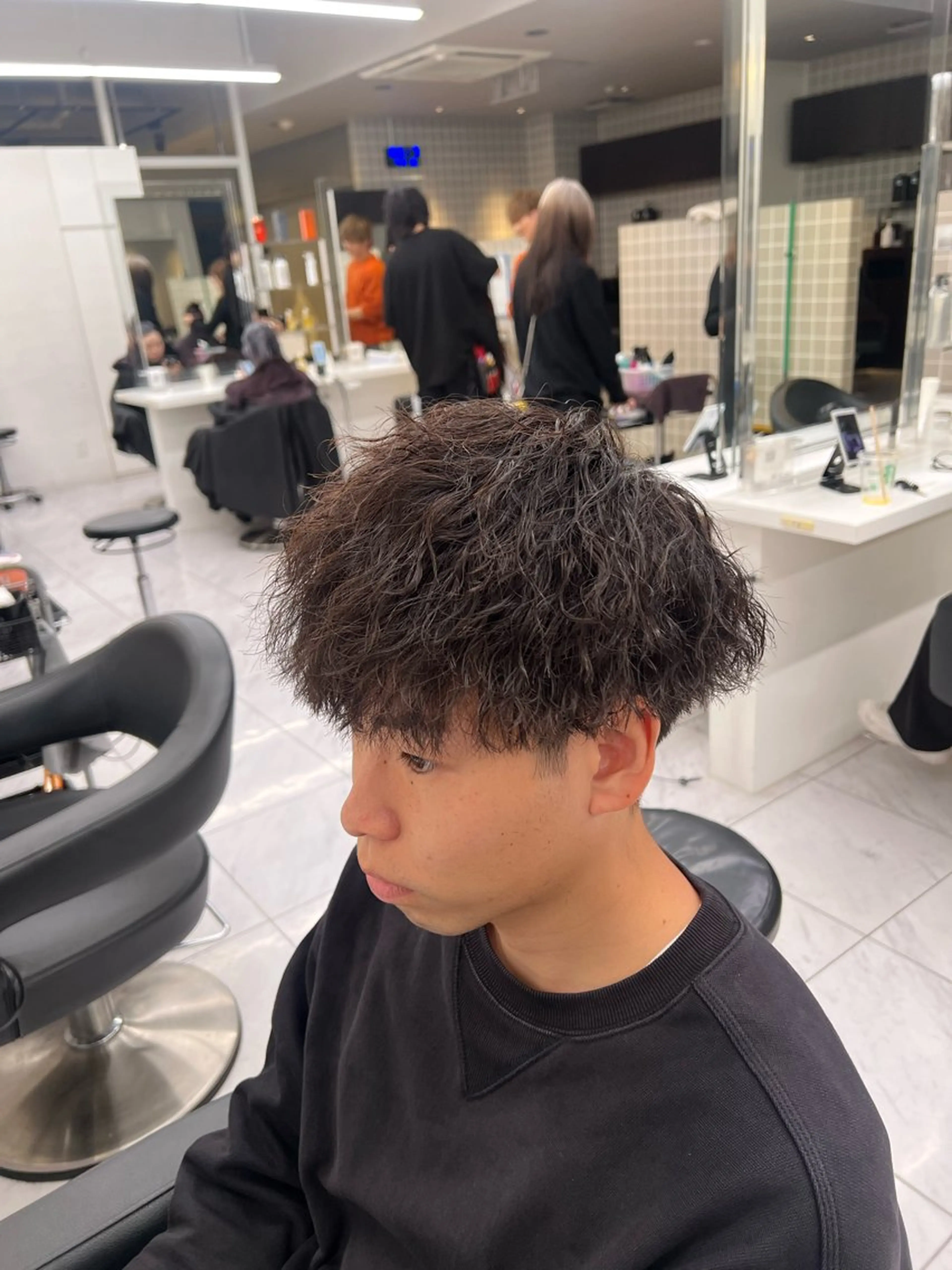 ショート カラー パーマ メンズ カット パーマ 韓国レイヤーカット /REIのヘアスタイル