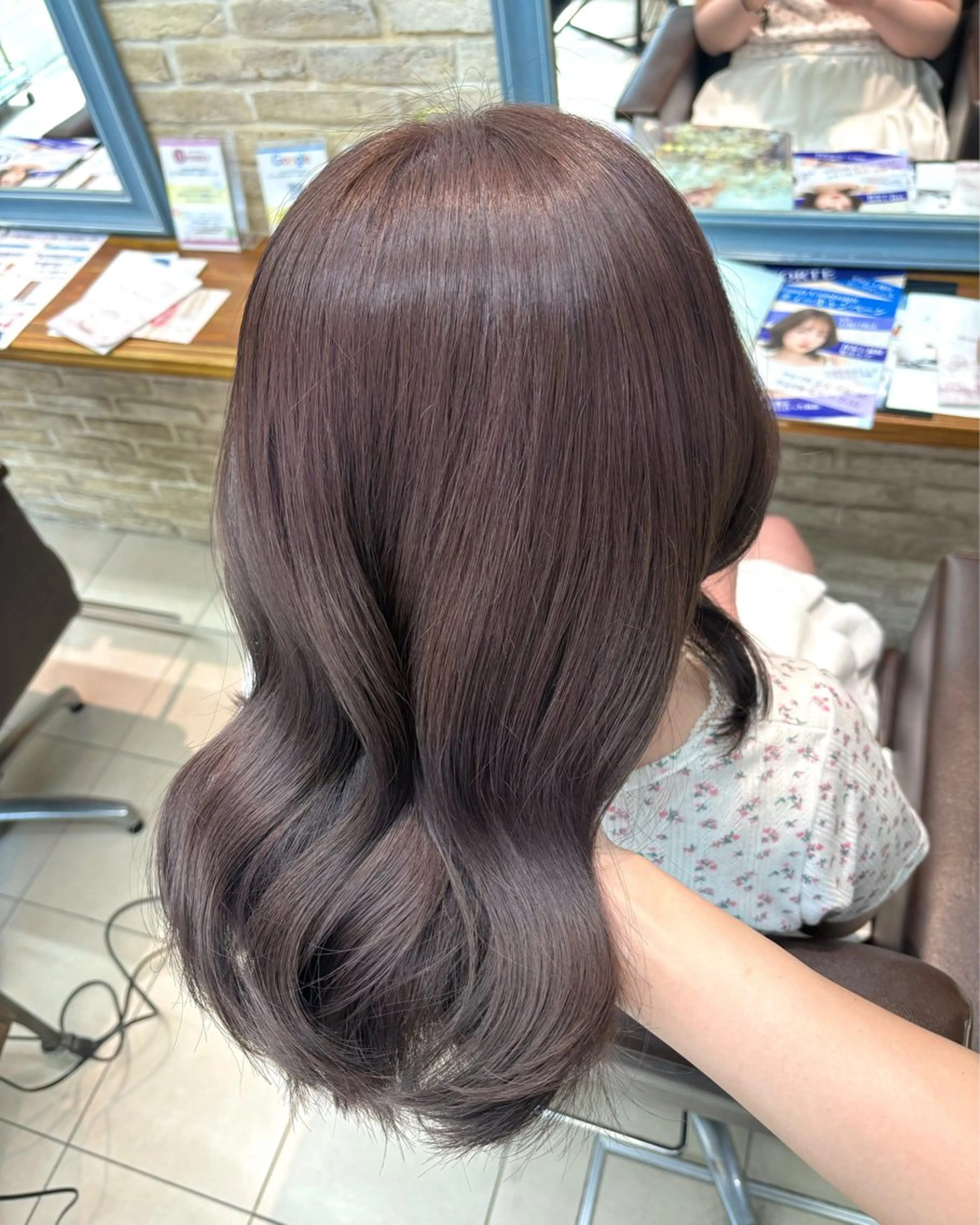 カット＋ブリーチなしダブルカラー＋バイカルテ4stepトリートメントの写真