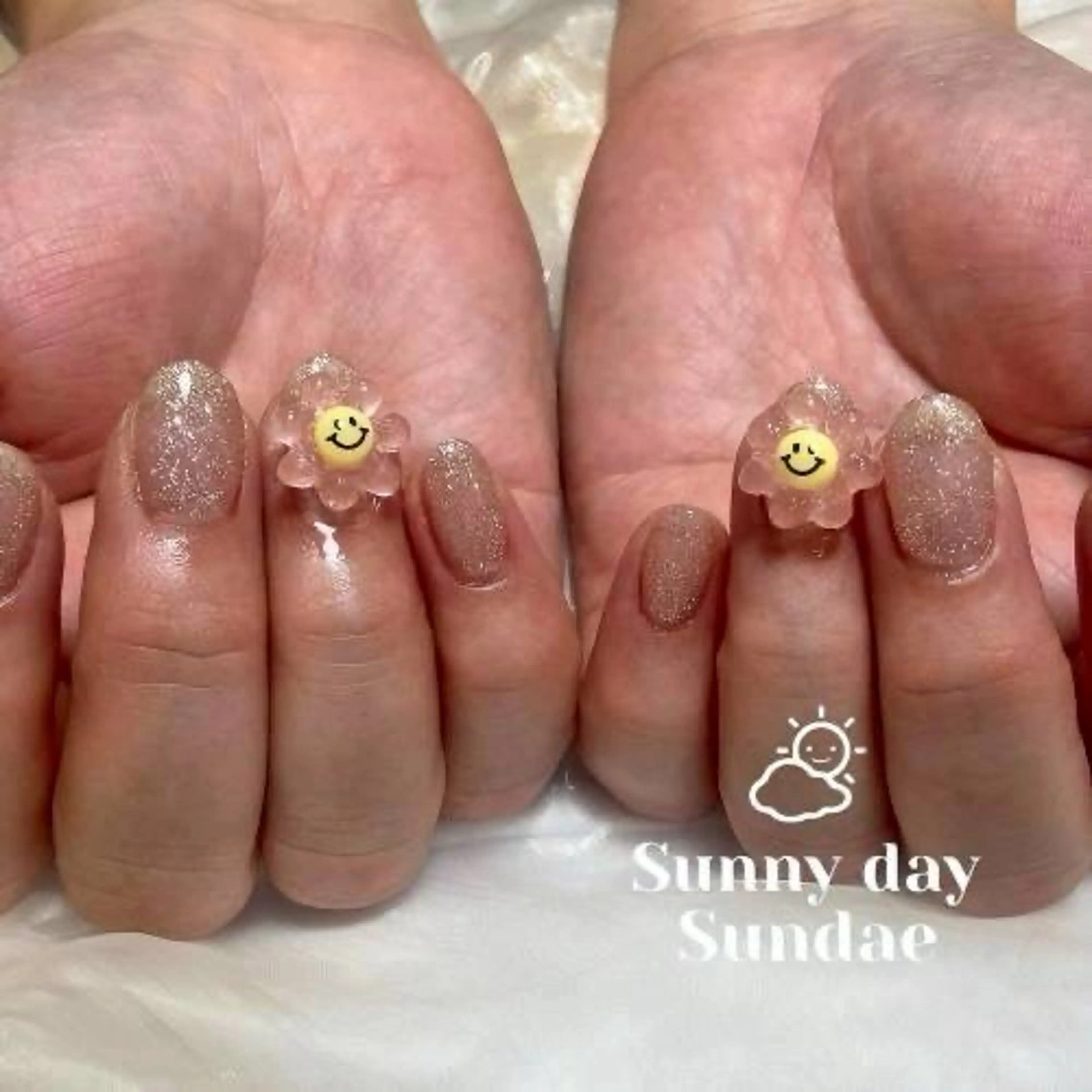 ネイル フラッシュネイル ジェルネイル パラジェル シンプルネイル ハンドネイル mako 🌷のネイルデザイン