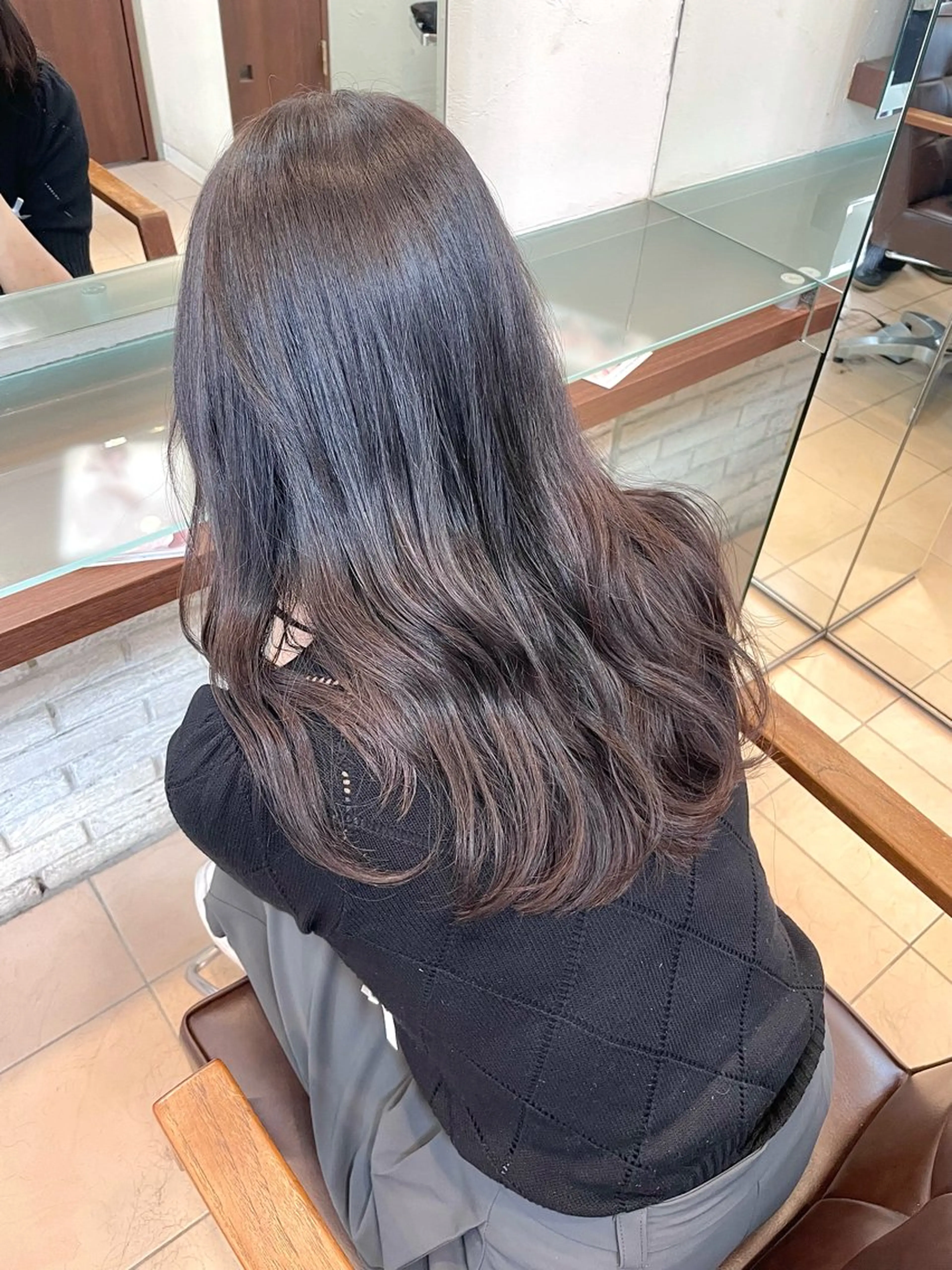 カラー アッシュ アッシュブラウン ブラウンカラー ヘアカラー トリートメント 原田 華帆🦋🩶のヘアスタイル