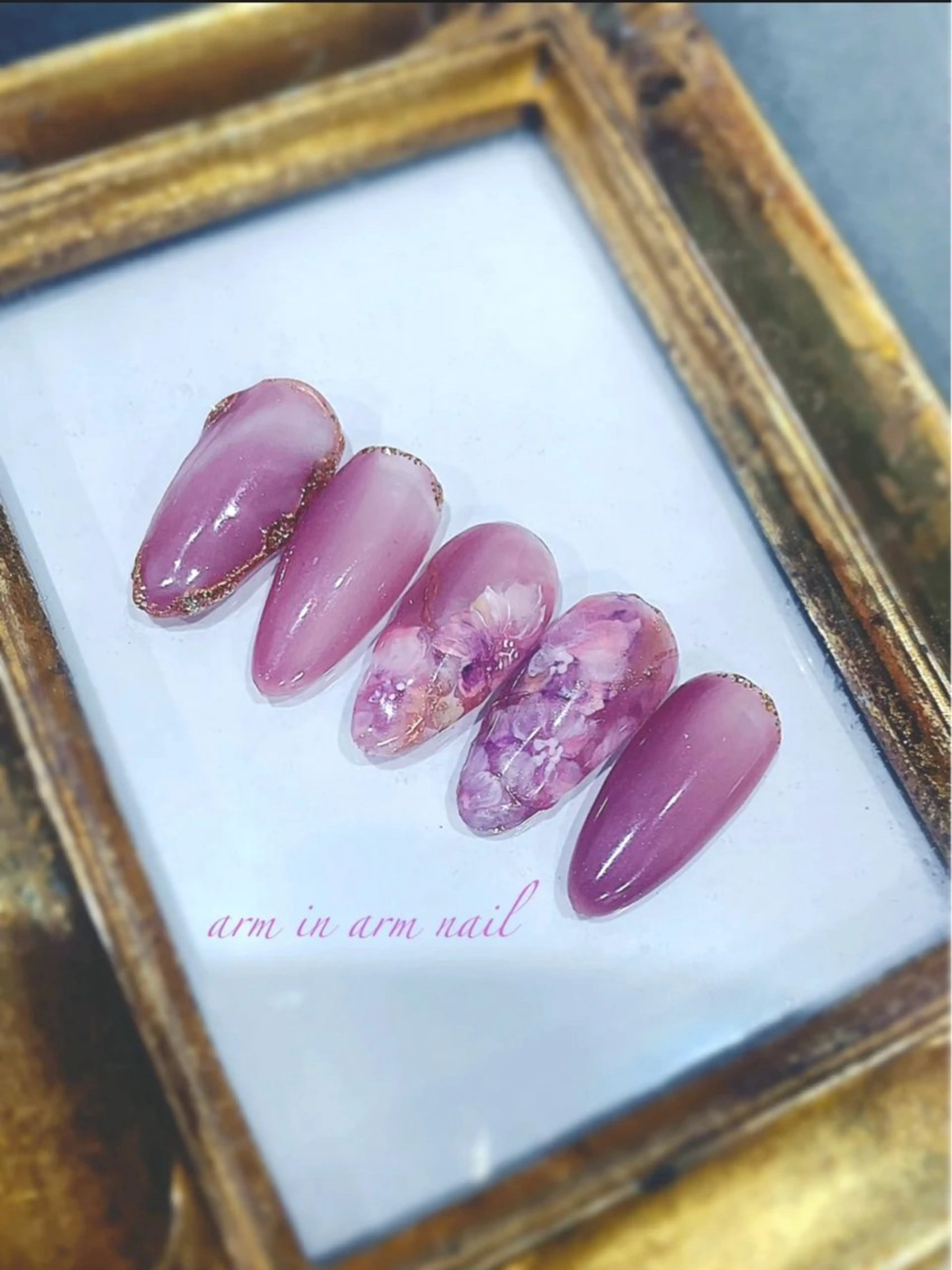 ネイル arm in arm ︎✿Yamamotoのマツエク・マツパデザイン