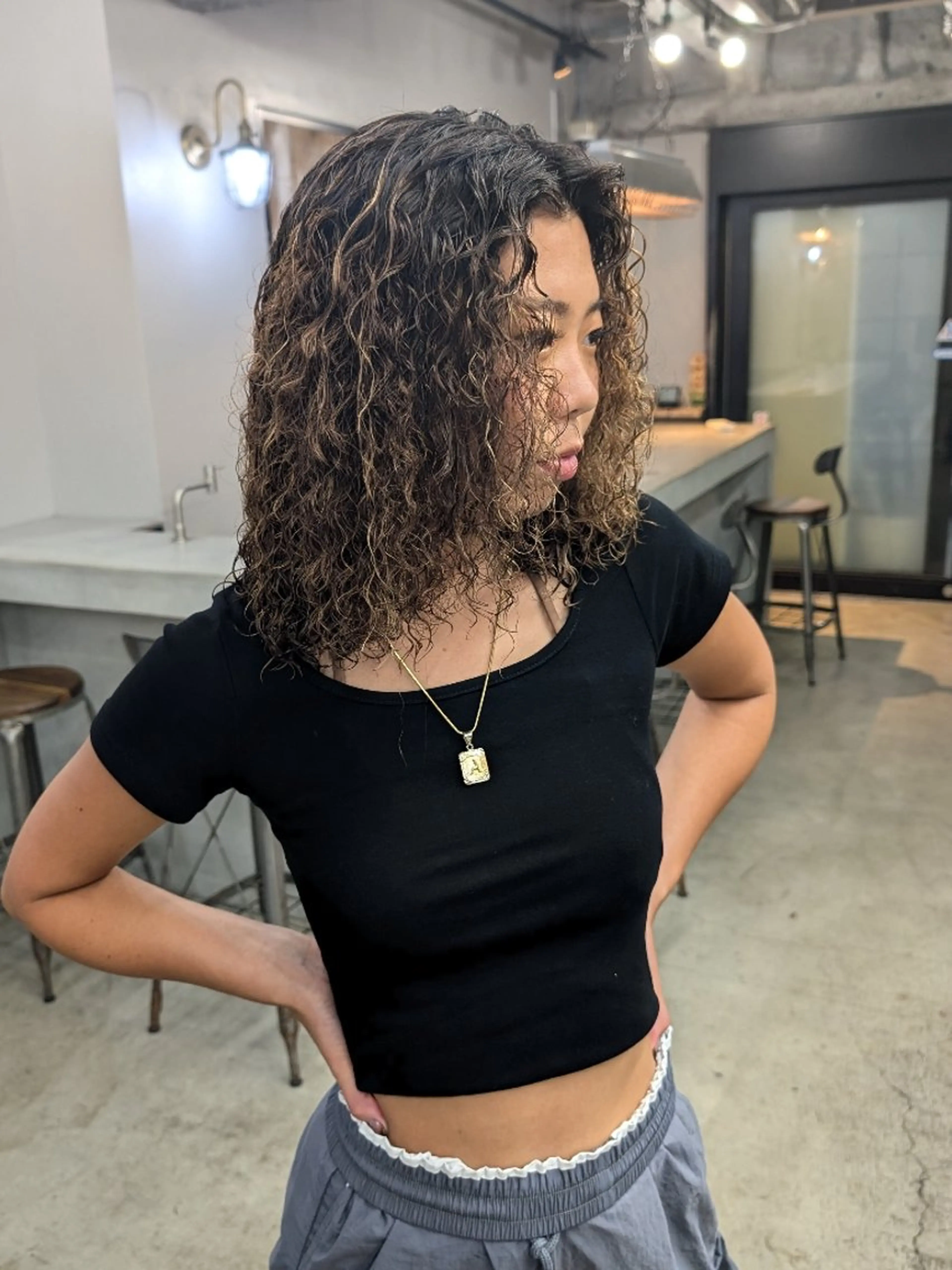 ミディアム カラー パーマ ヘアアレンジ 【韓国ヘア】 人気No.1/ユウキのヘアスタイル