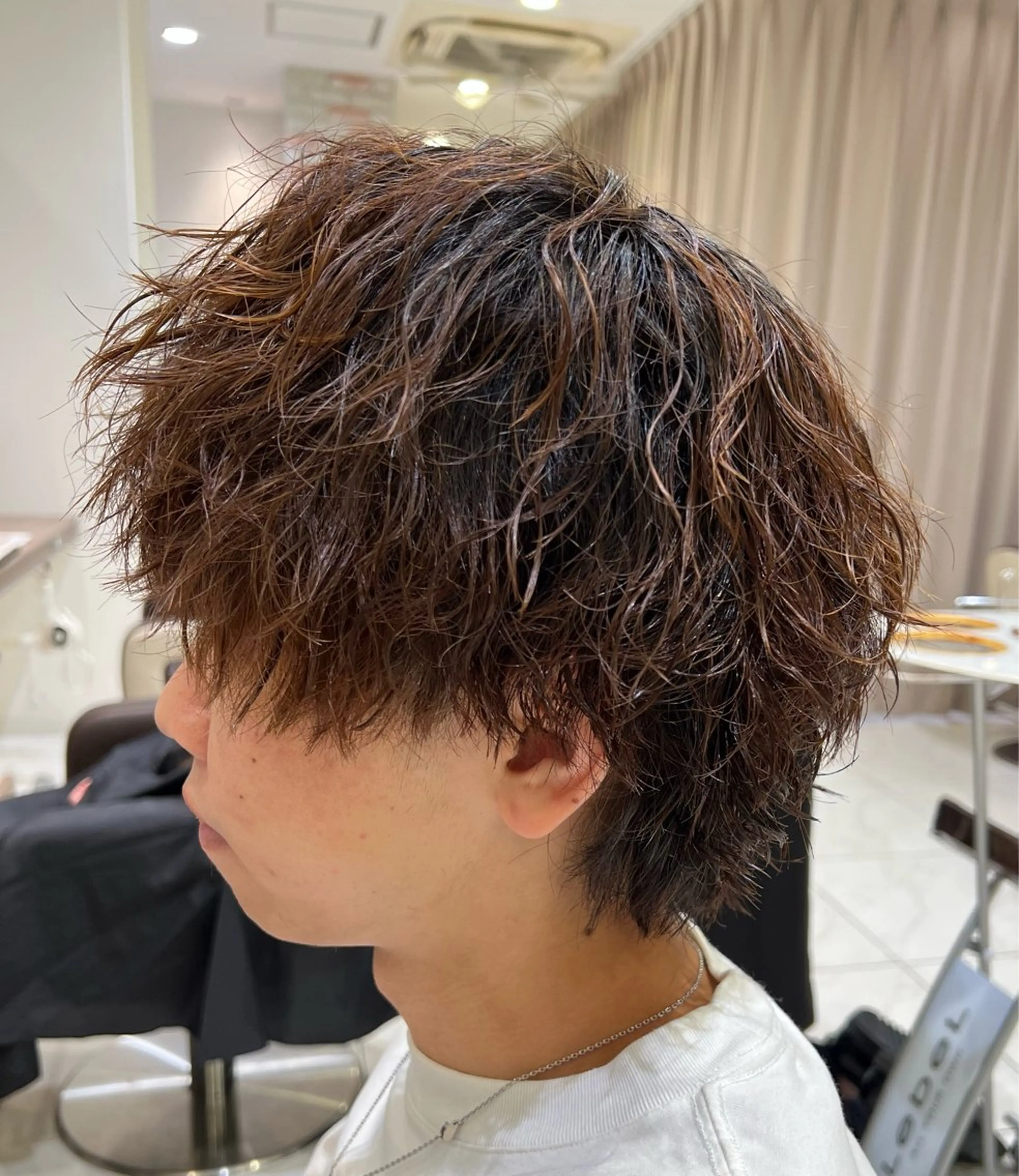 パーマ メンズ カット パーマ 美髪縮毛矯正/曲がる 縮毛矯正/佐野友尉のヘアスタイル