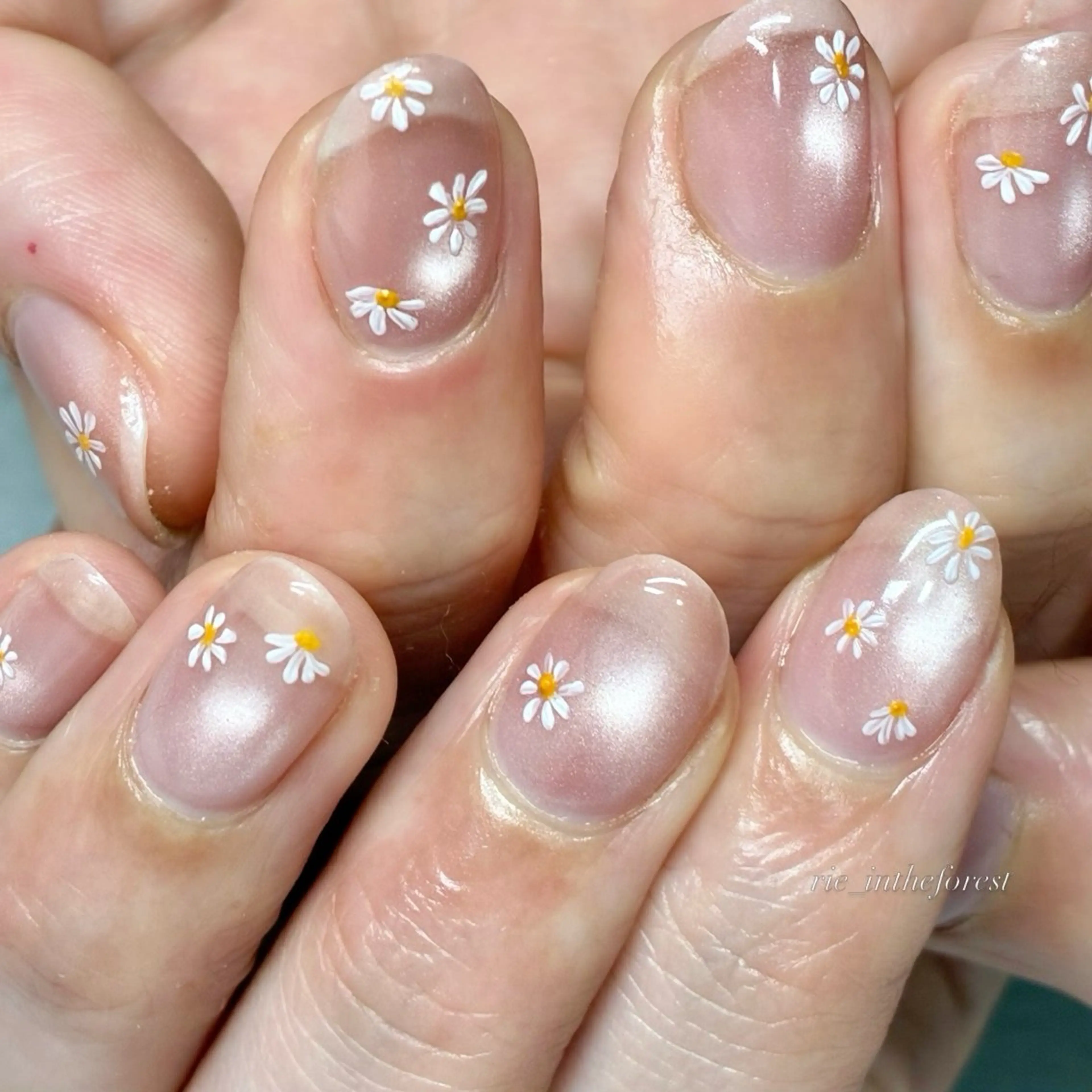 ネイル アートネイル 氷ネイル・うるうるネイル マグネットネイル ハンドネイル Koga Rieのネイルデザイン