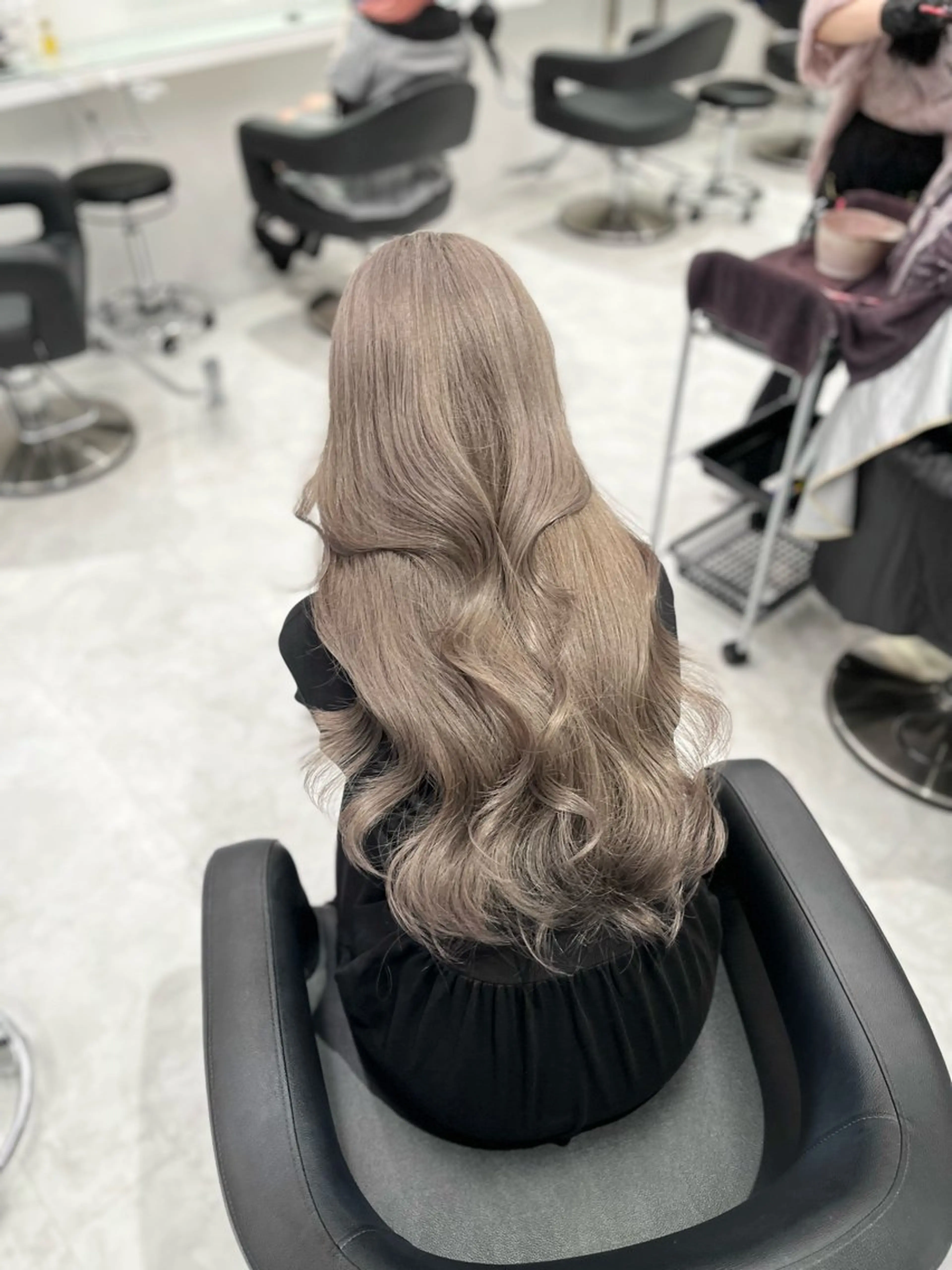 ロング カラー パーマ ヘアアレンジ メンズ ヘアカラー ♡ 𝐑𝐈𝐎♡のヘアスタイル