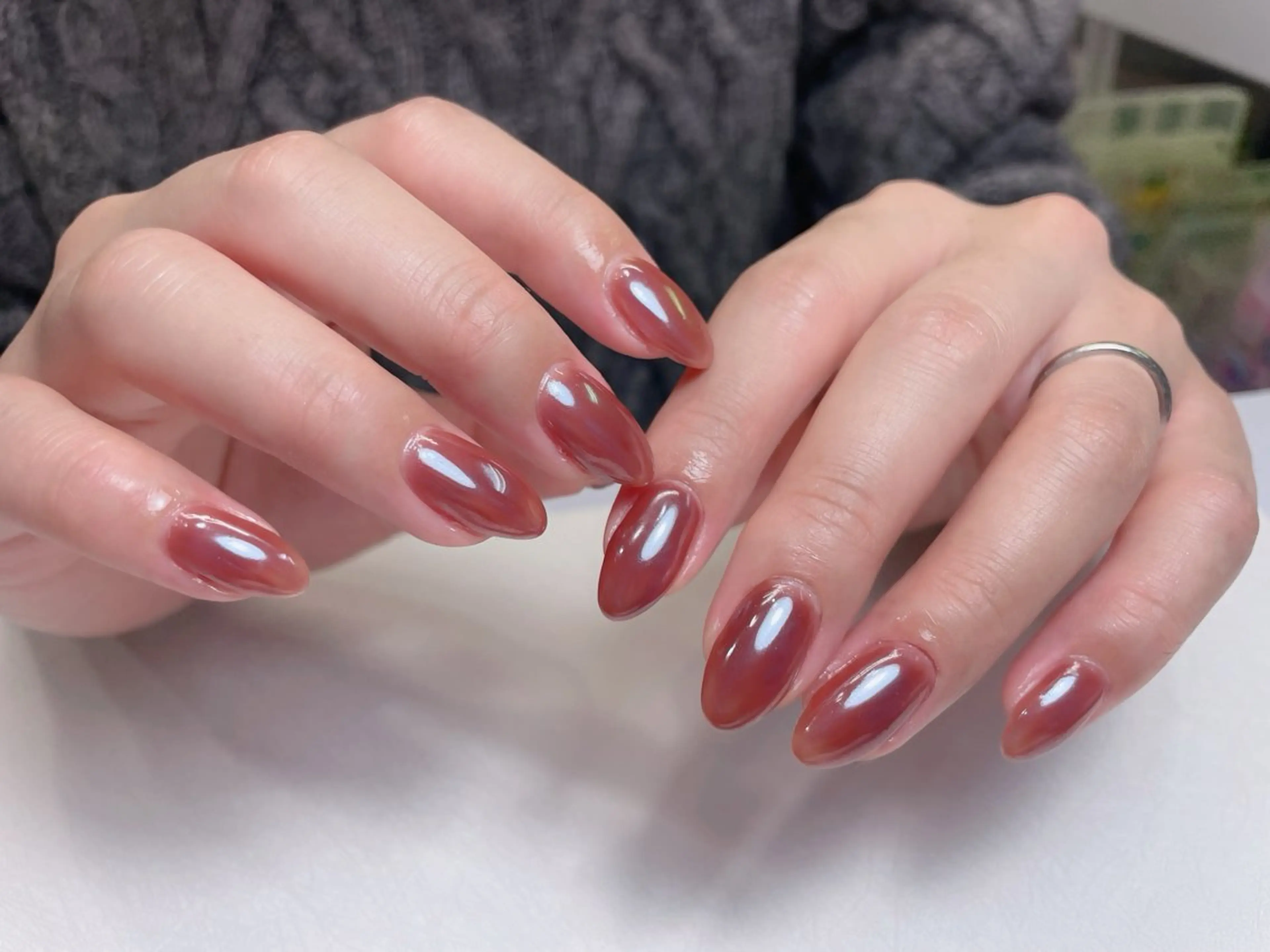 ネイル 長さ出し ジェルネイル ガーリー 韓国ネイル ロングネイル 中野駅から2分 MEO NAILのネイルデザイン