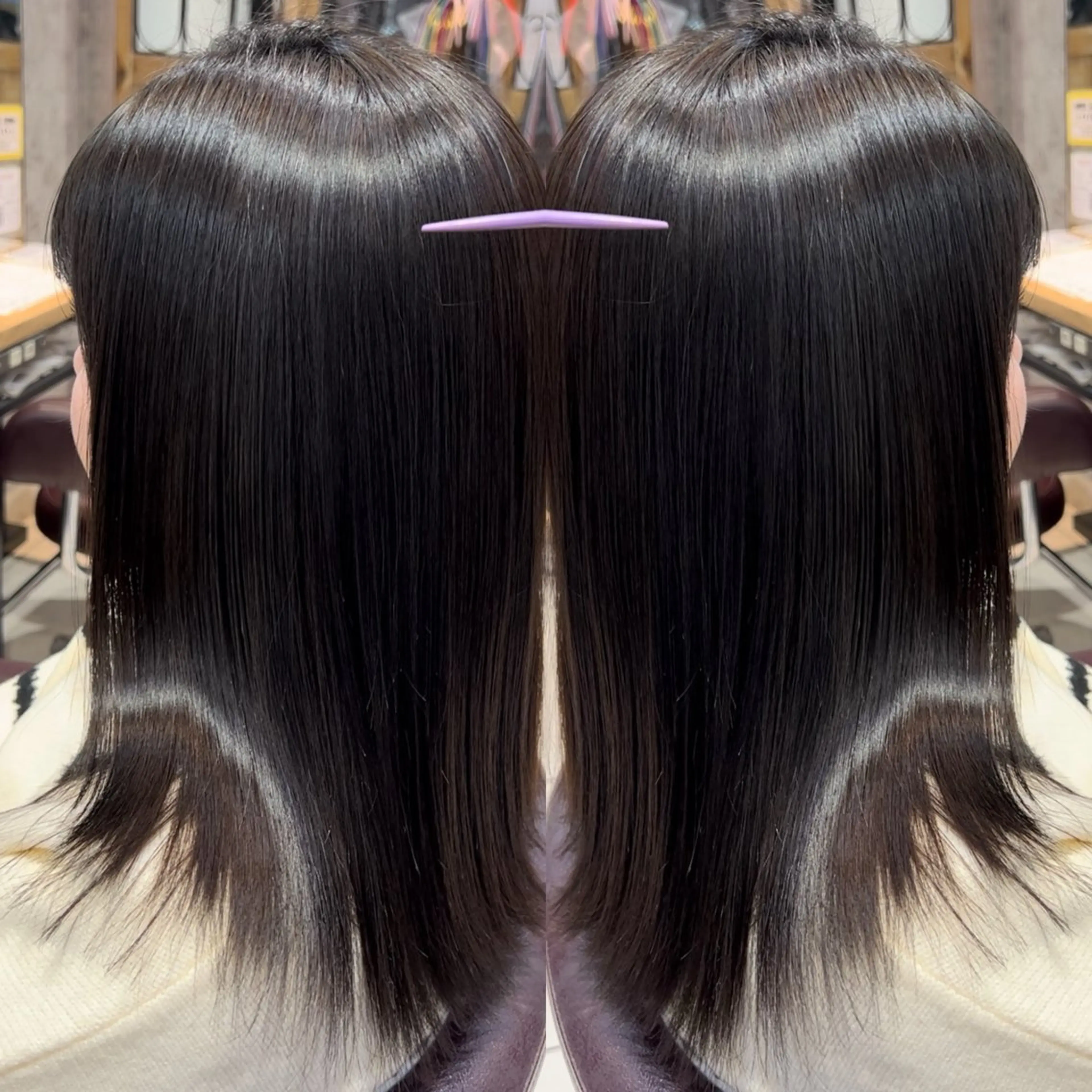 ミディアム カット ヘアカラー トリートメント 髪質改善トリート メント/川田のヘアスタイル