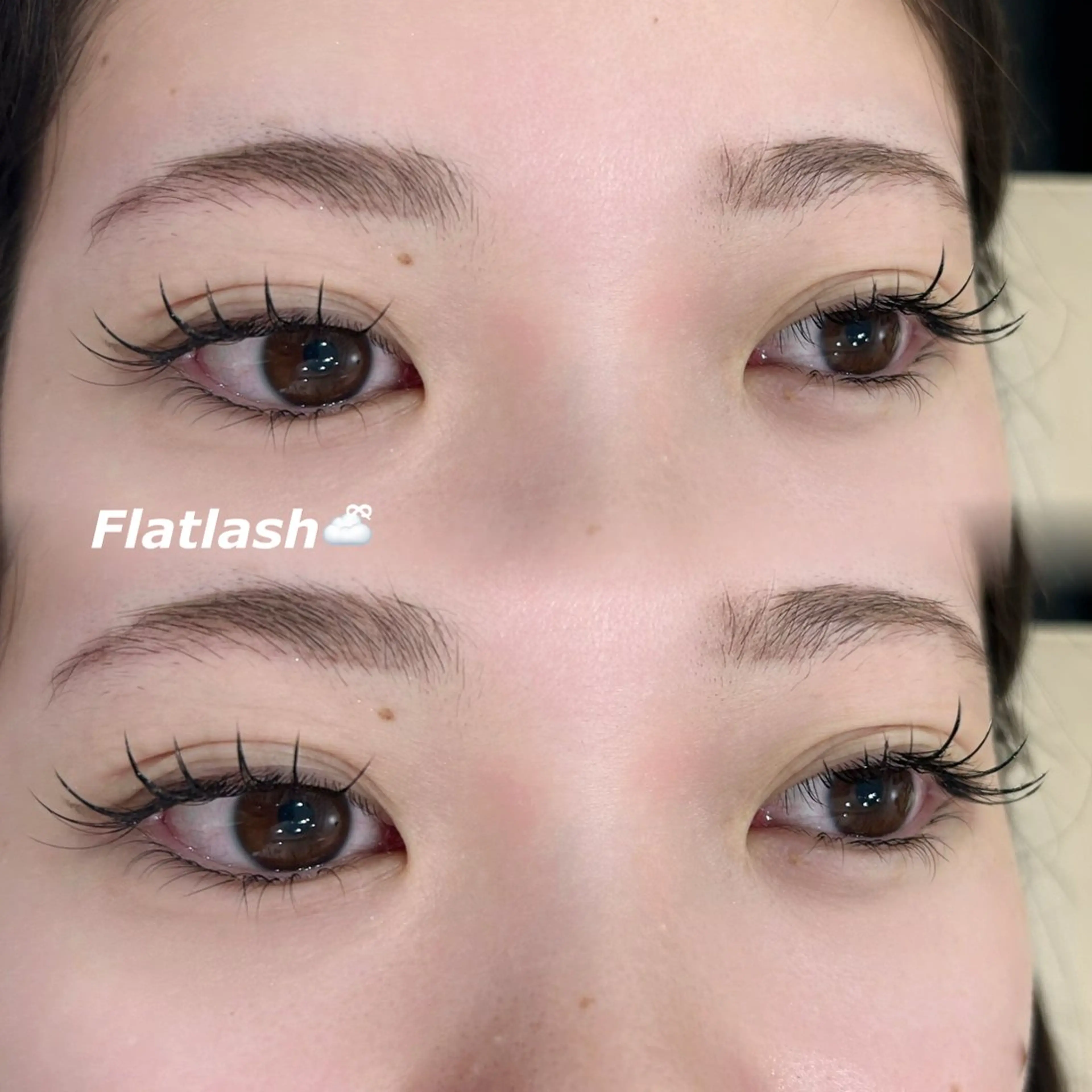 フラットラッシュ100本※施術時間60分⏱𓈒𓏸〈恵比寿.渋谷.原宿🐾〉の写真