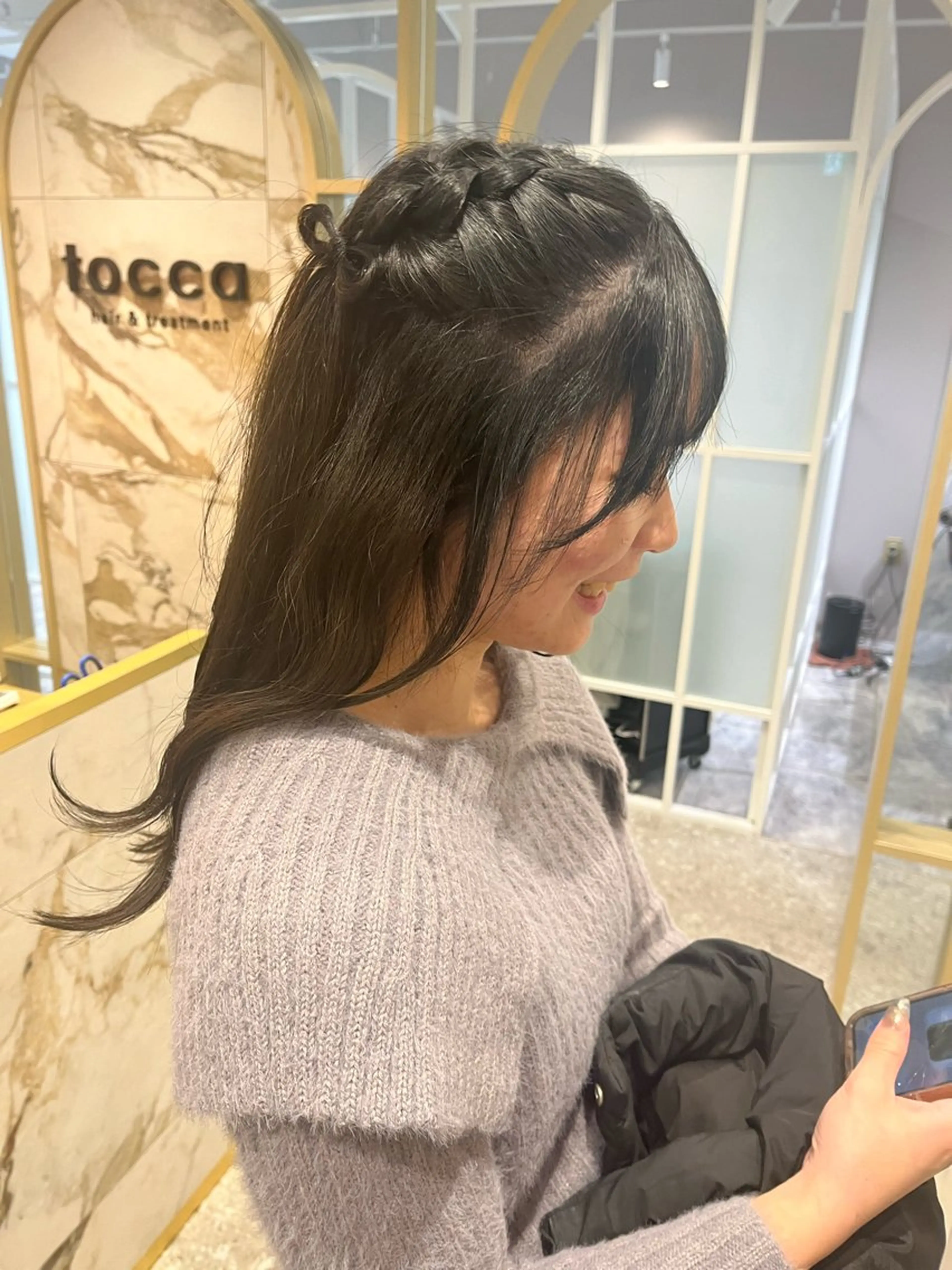 ミディアム 🩵tocca yui🩵のヘアスタイル