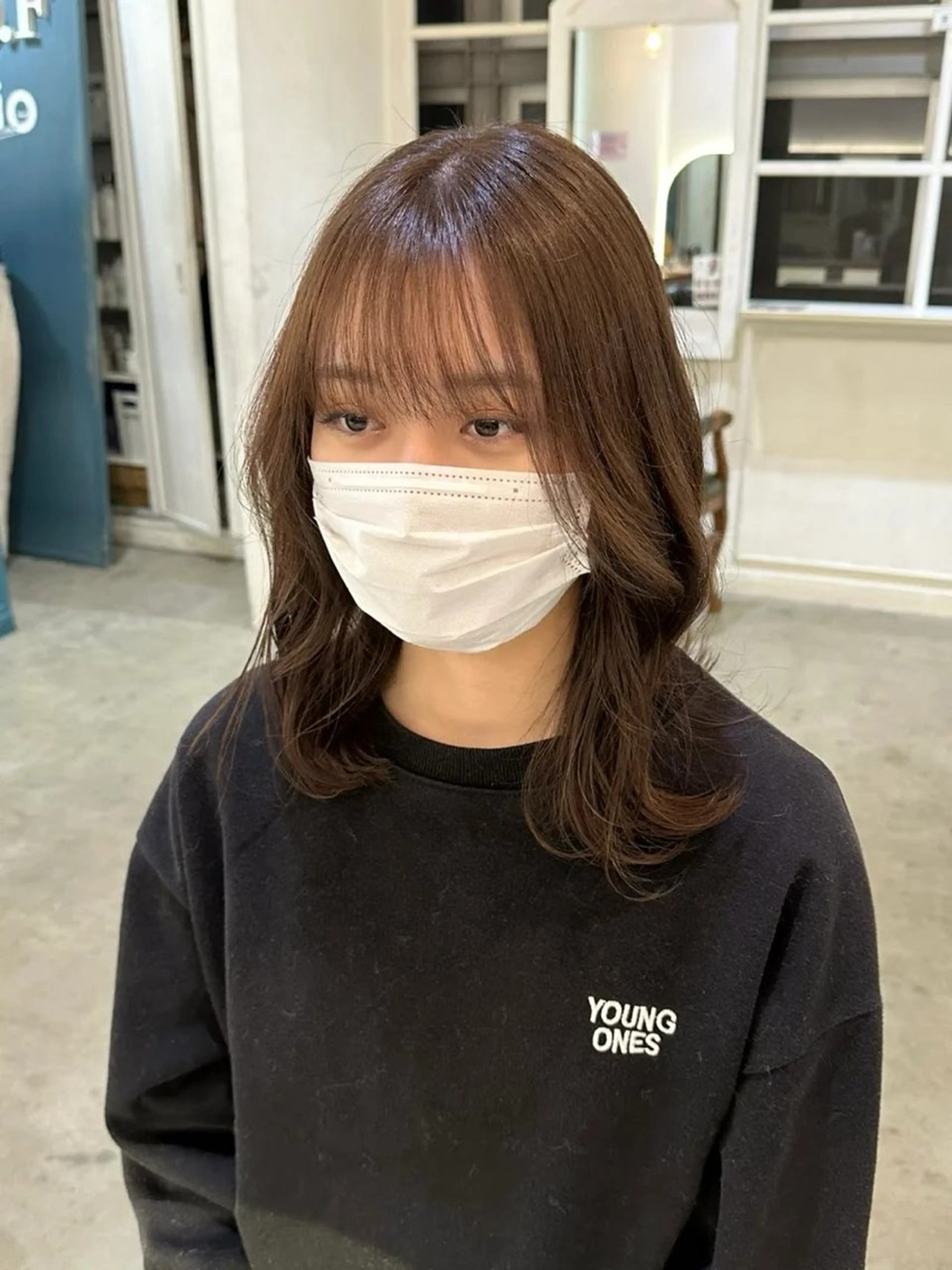 ミディアム カラー ベージュカラー canamo所属・大原/ 和泉府中/カットのヘアスタイル