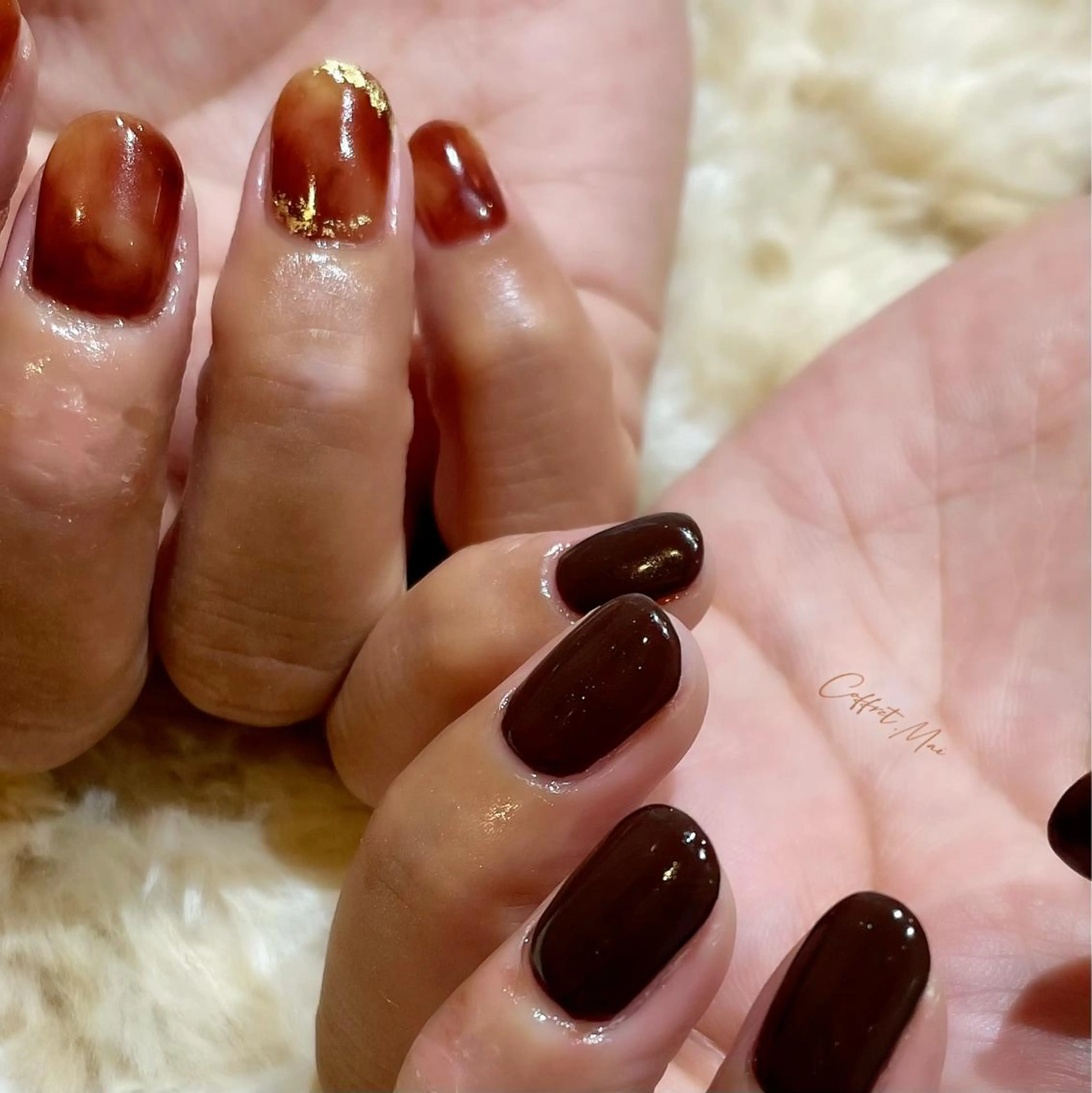 ネイル べっ甲ネイル WOLTOKYO池袋 💕maiのネイルデザイン