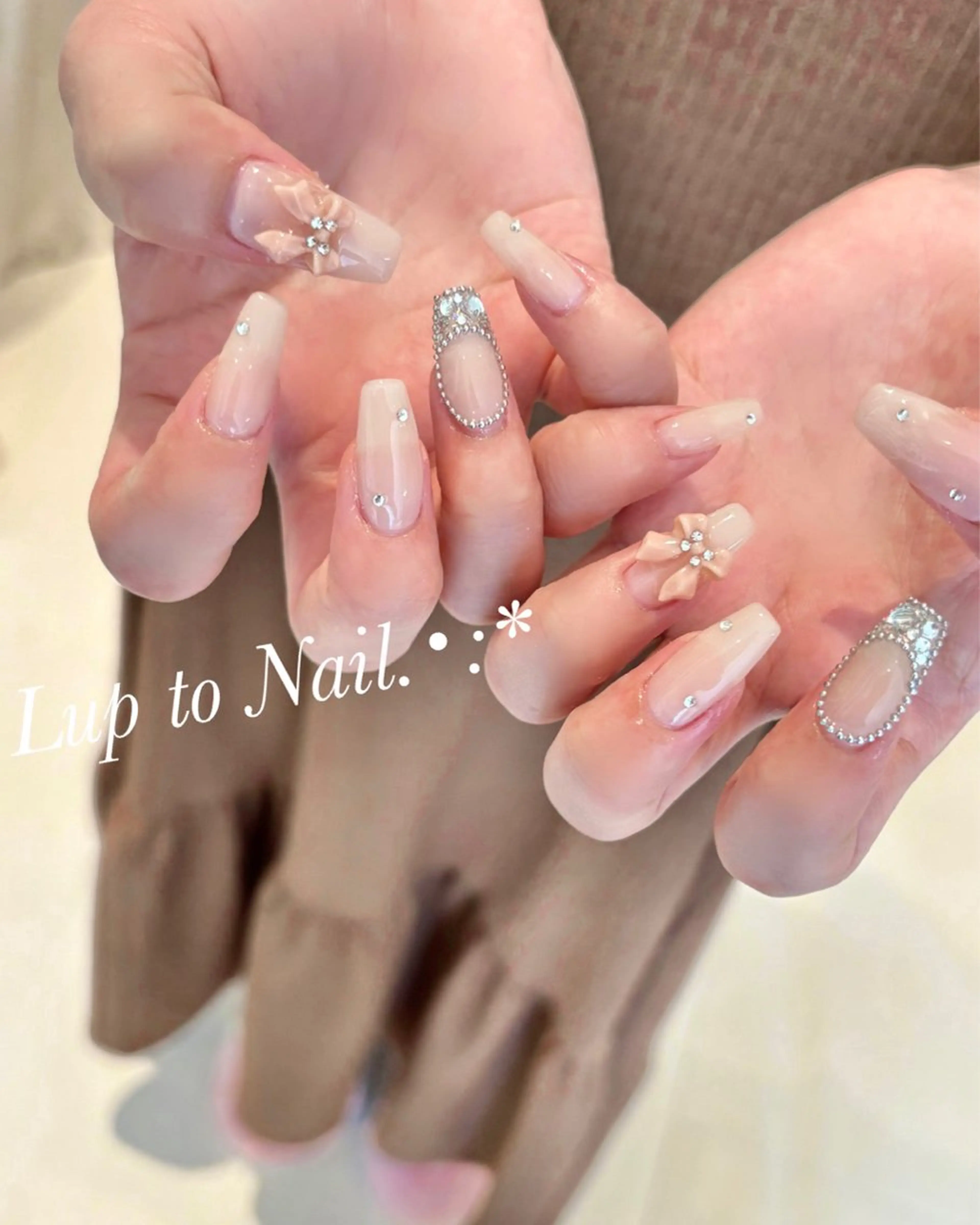 ネイル スカルプネイル 春ネイル Lupto　Nail 【リップトゥネイル】のネイルデザイン