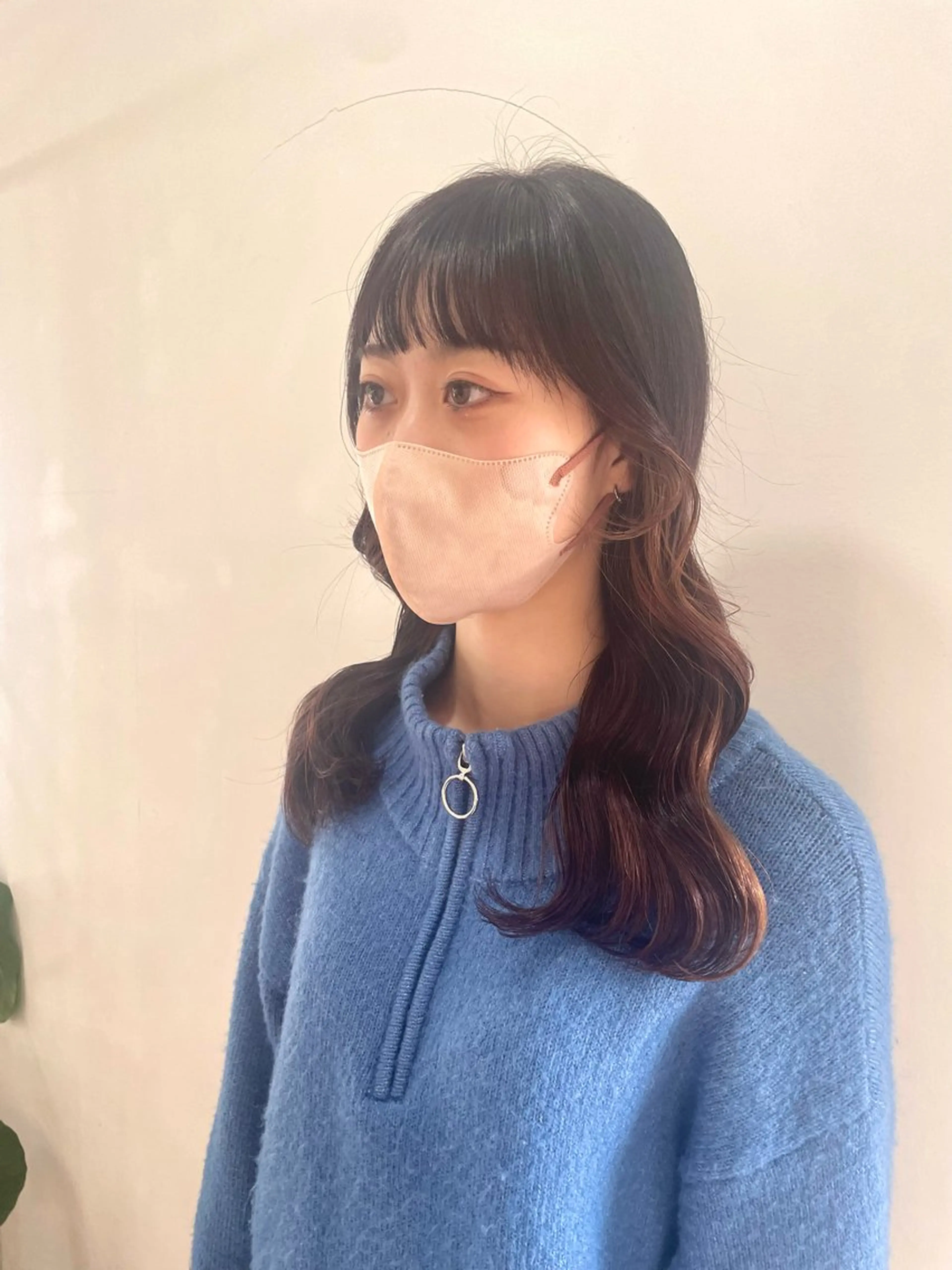 ロング カラー ブリーチ ケアブリーチ イヤリングカラー インナーカラー 髪質改善 mopa所属・mopa_kaede 暖色カラー/ロングのヘアスタイル