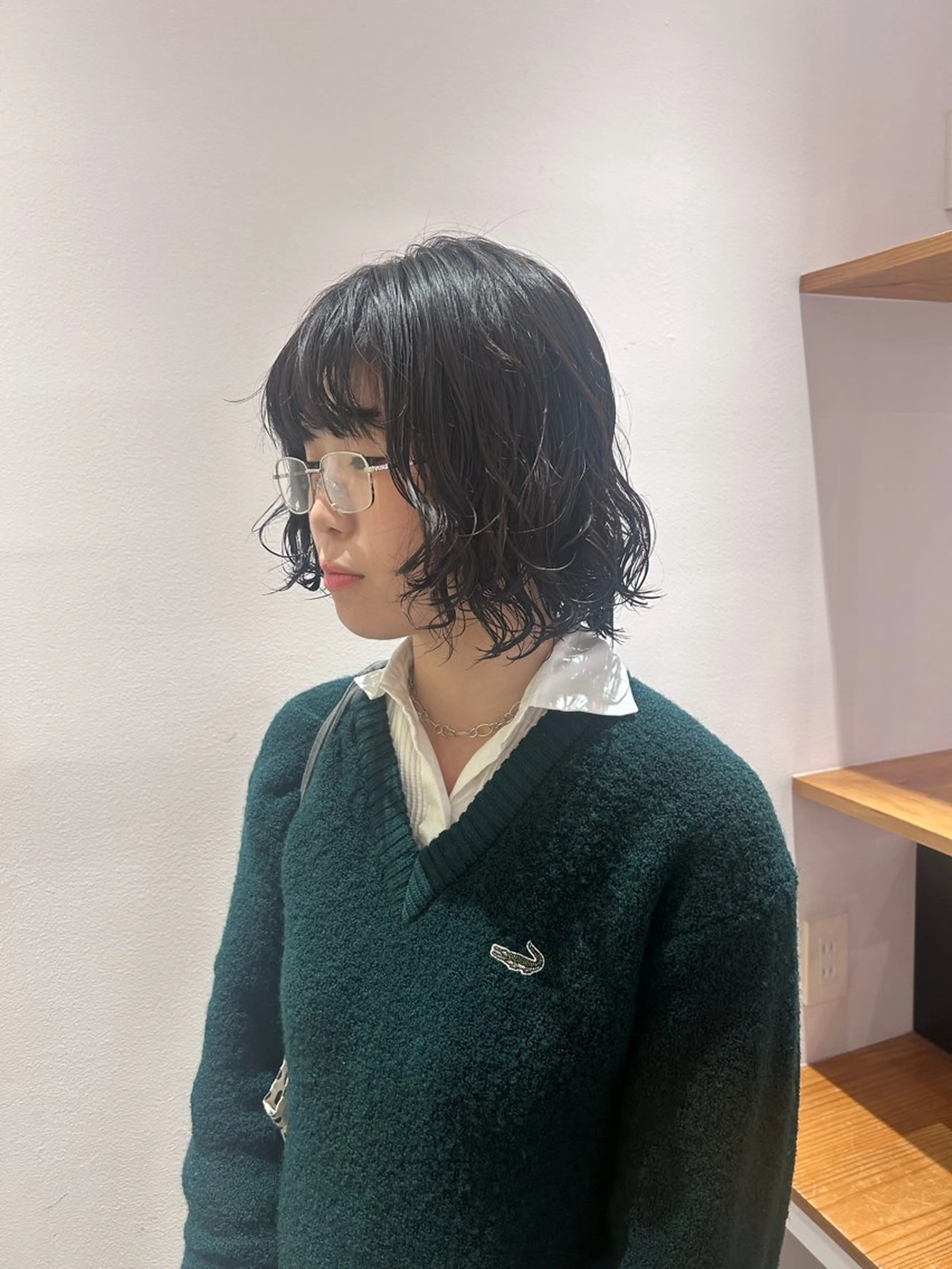 ミディアム ミディアムパーマ 似合わせカット カット パーマ Rina/ カットモデル募集中！のヘアスタイル