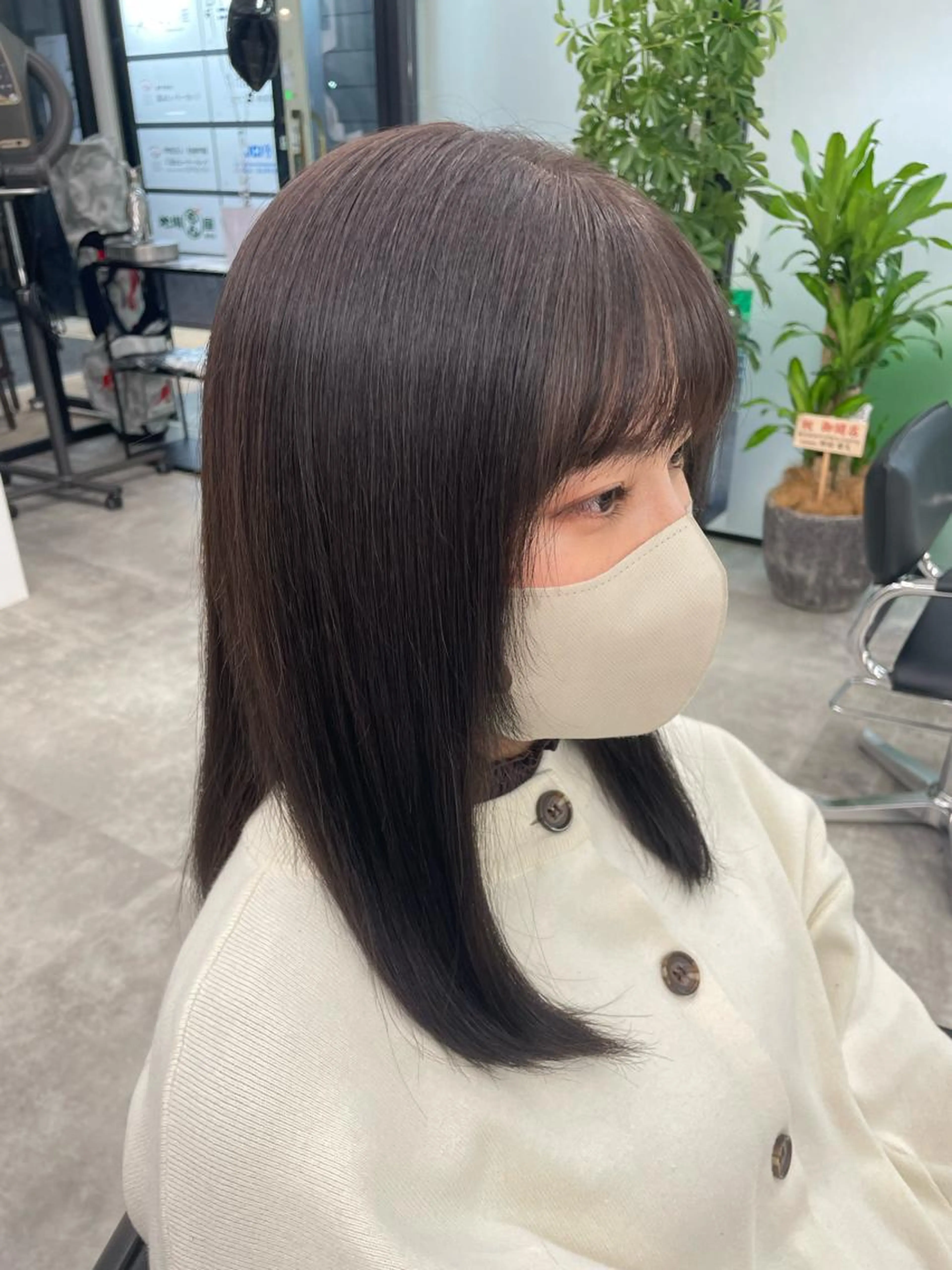 ✯ 顔まわり✯ 前髪縮毛矯正＋前髪カット‪の写真