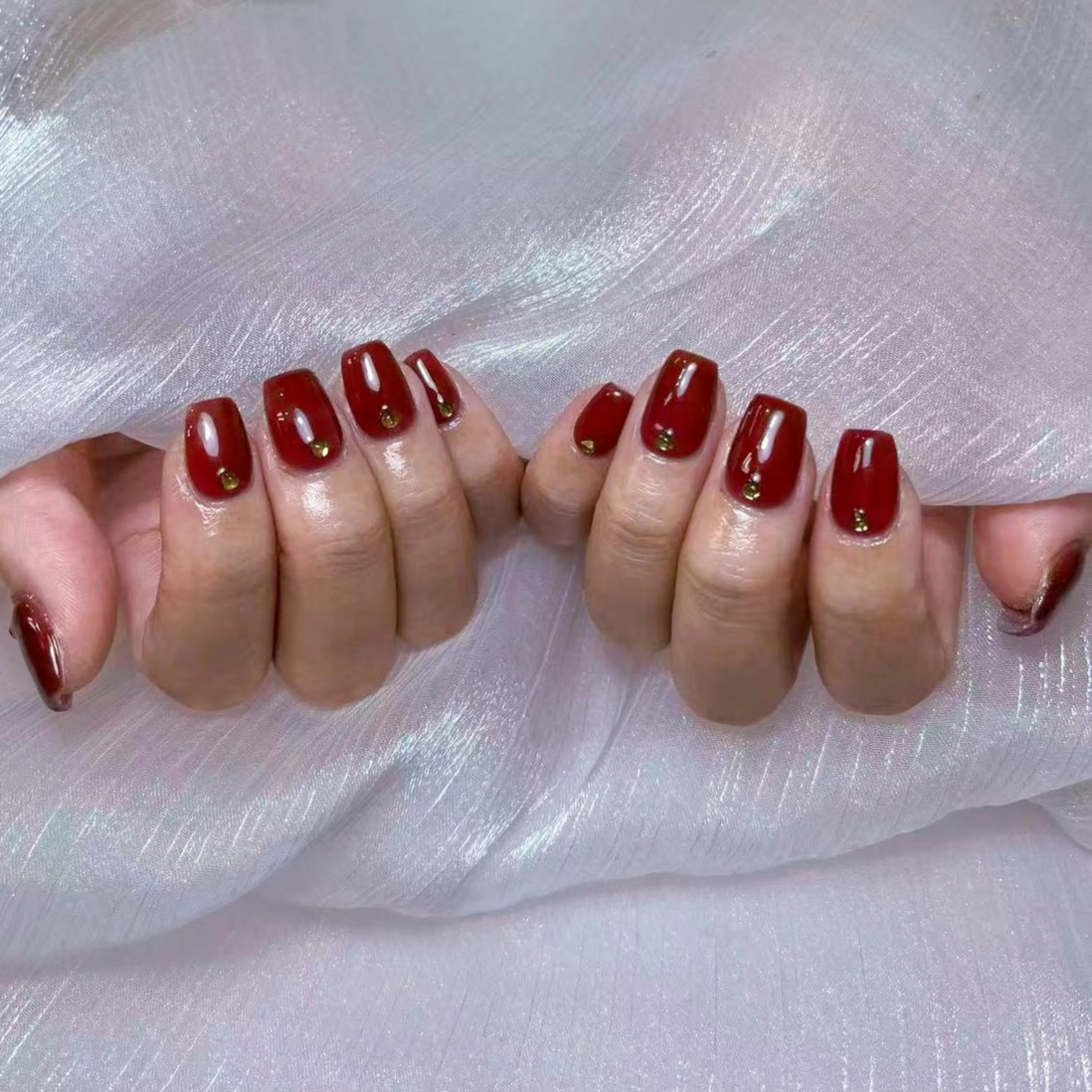 ネイル アートネイル オーロラネイル ガーリー キラキラネイル マグネットネイル ハンドネイル DIAMOND 💅のネイルデザイン